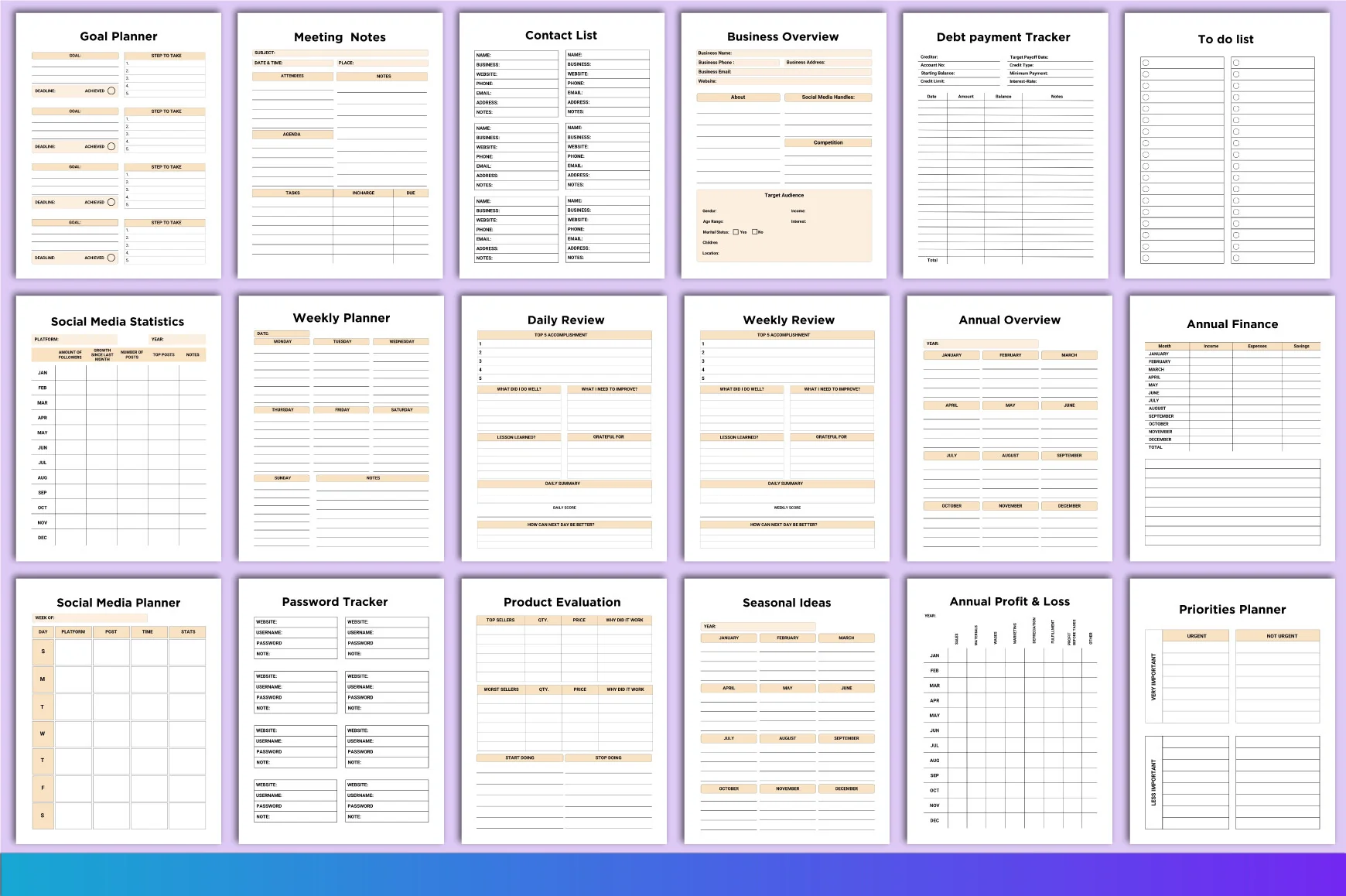 T-Shirt Business Planner - Image 3