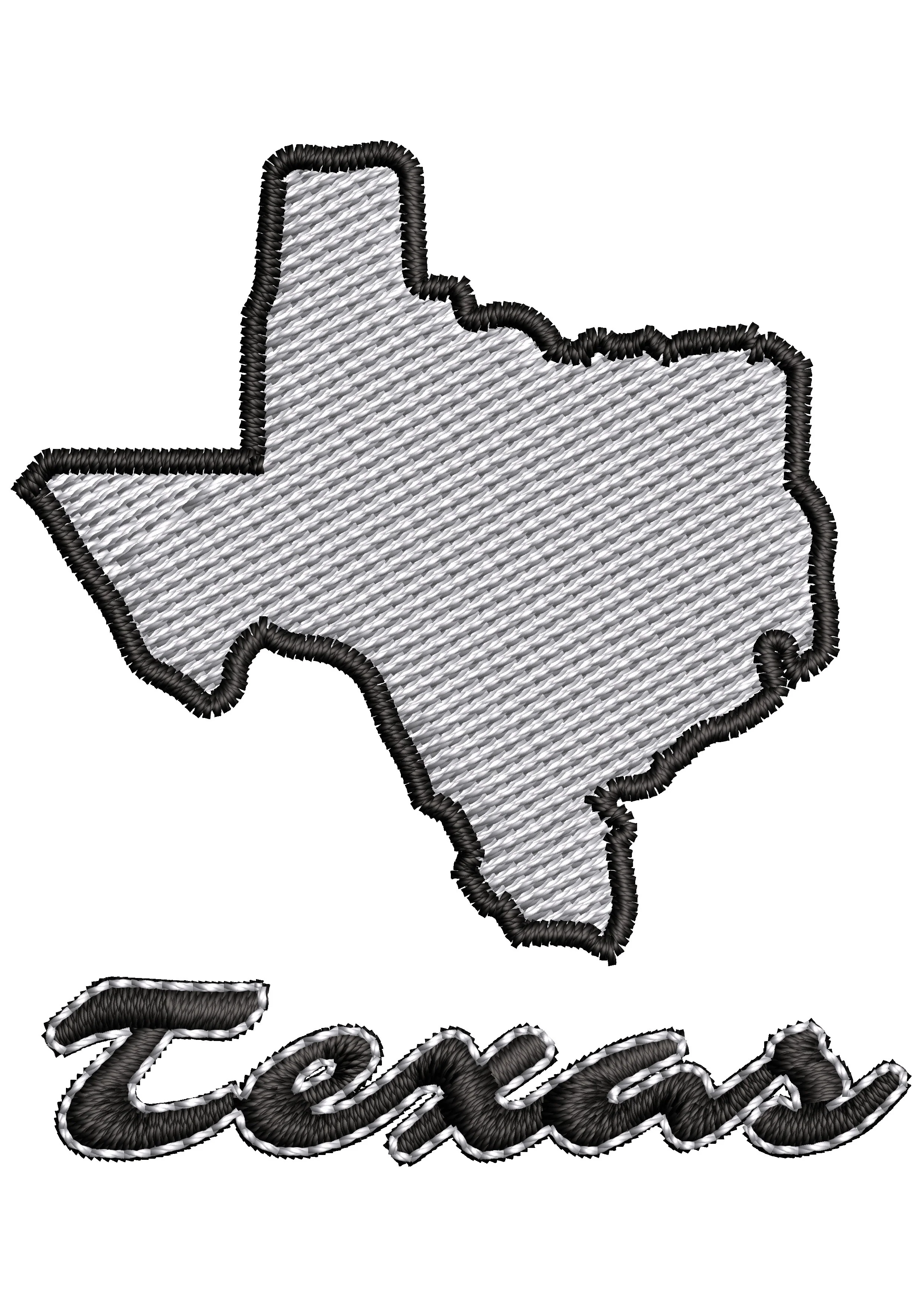 Texas Embroidery Design