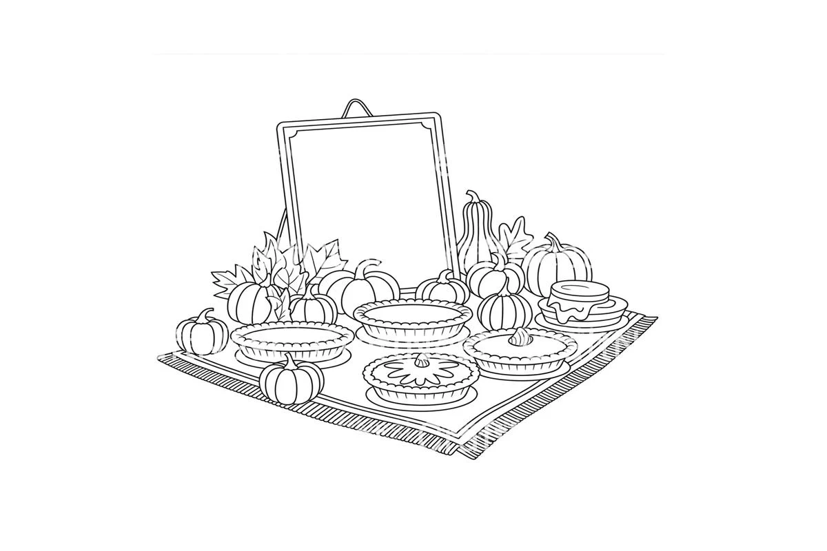 Thanksgiving Feast Coloring Books - Image 4