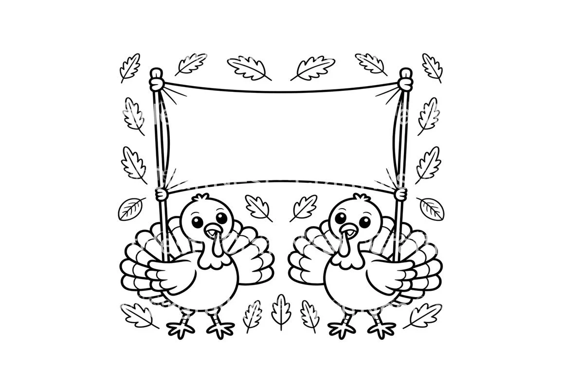 Thanksgiving Turkey Coloring Books - Image 2