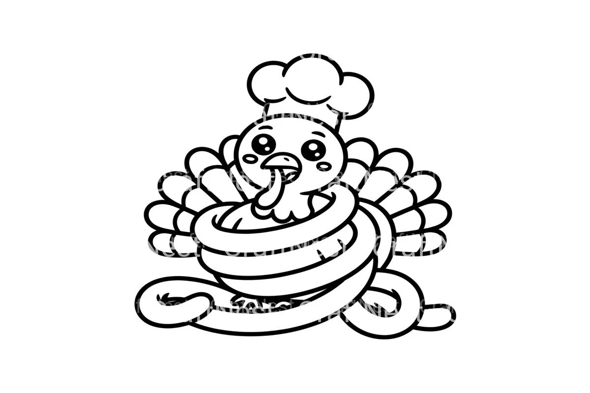 Thanksgiving Turkey Roll Coloring Books - Image 3