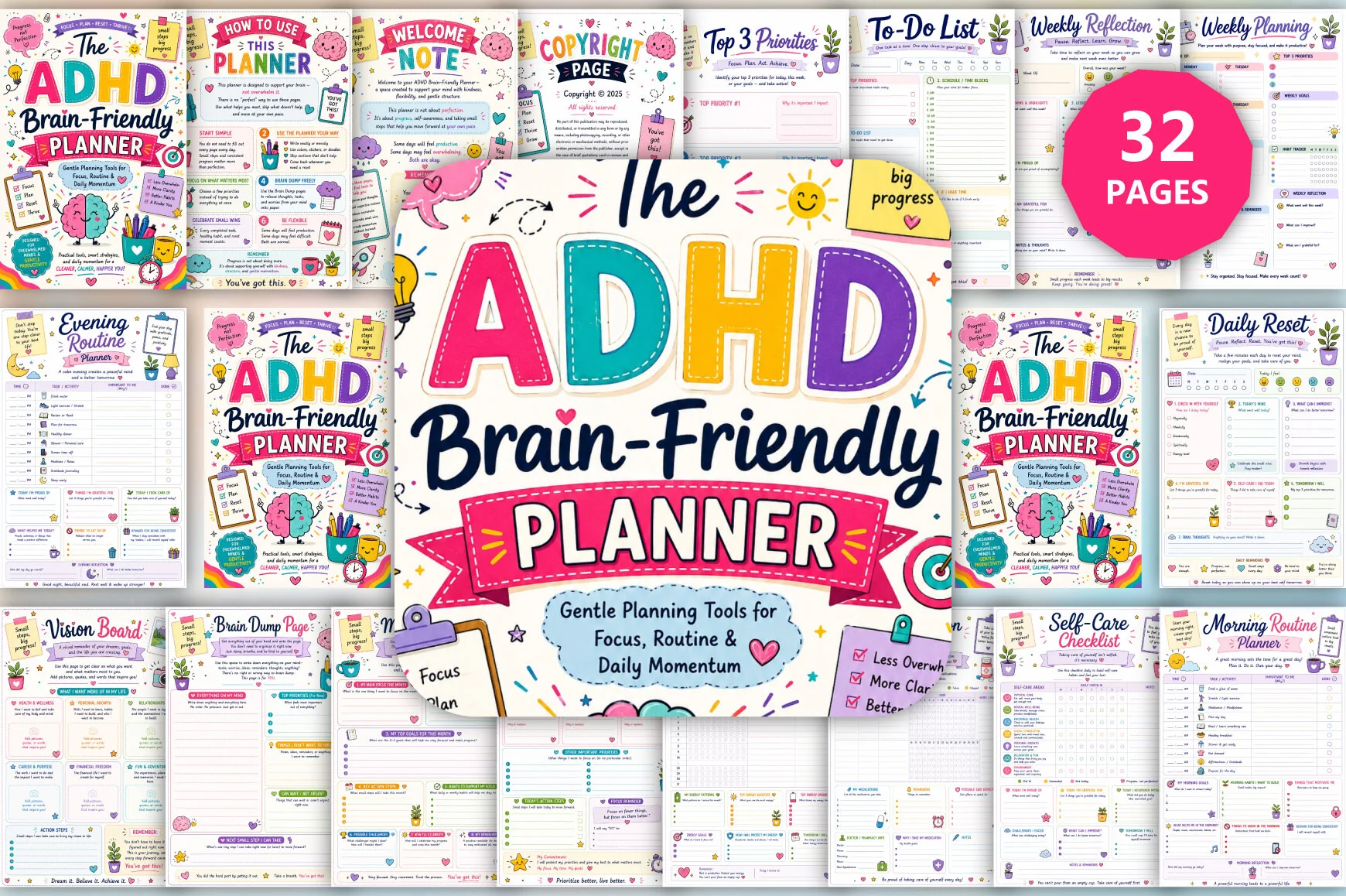 The Adhd Brain Friendly Planner