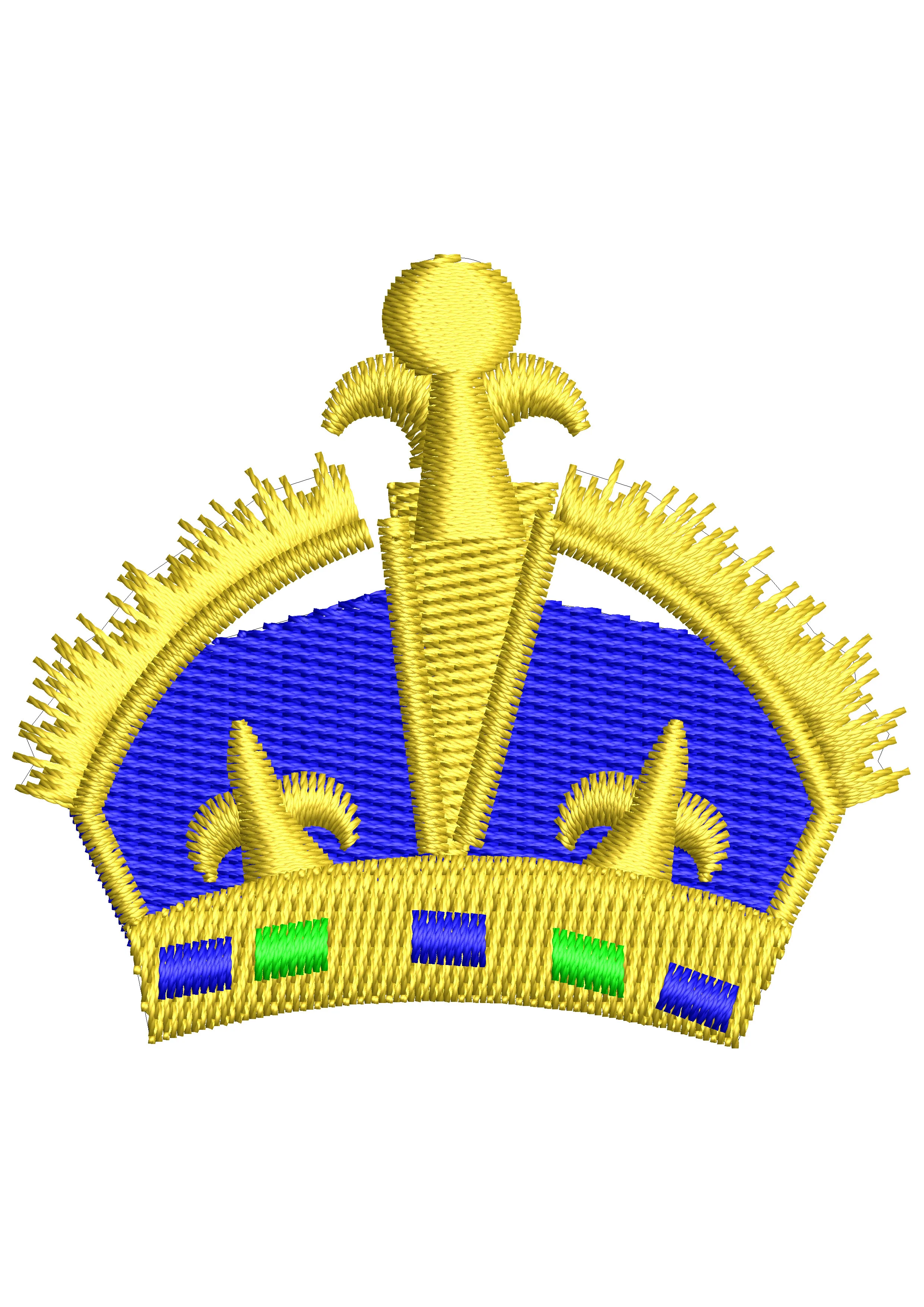 The Crown Of Liberty Embroidery Design