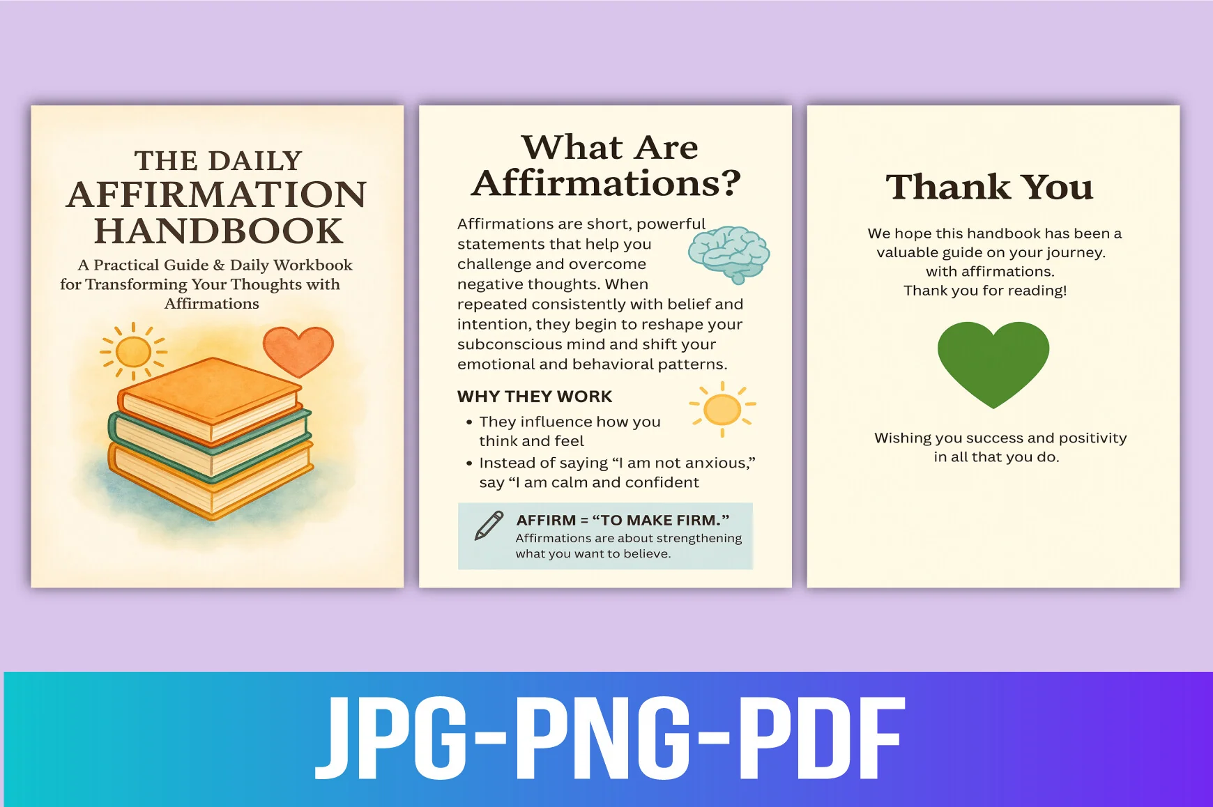 The Daily Affirmation Handbook Planner - Image 4