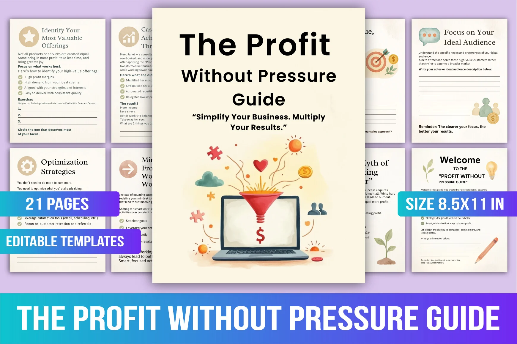 The Profit Without Pressure Guide Planner