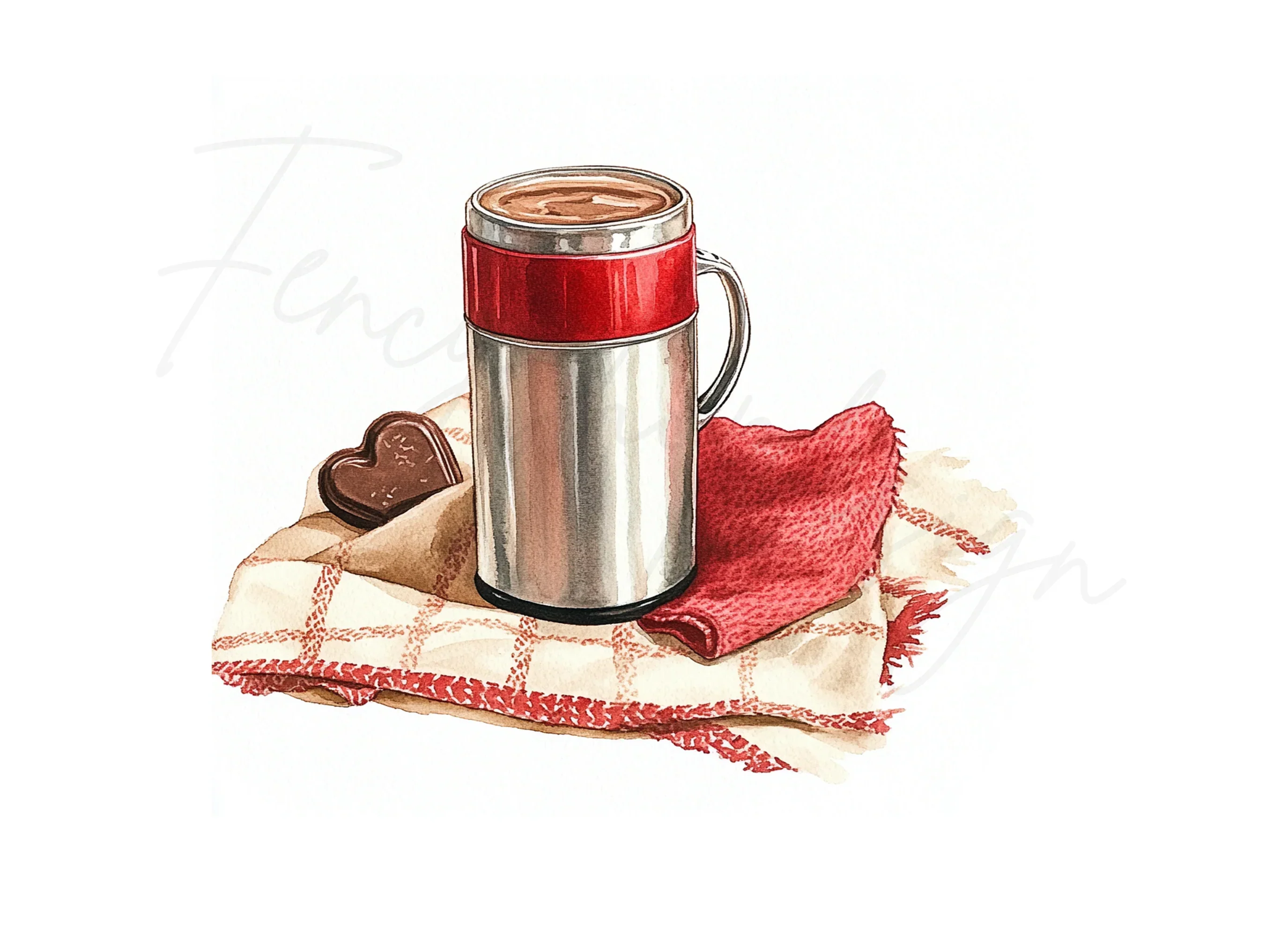 Thermos Hot Chocolate Bar Clipart Bundle - Image 3