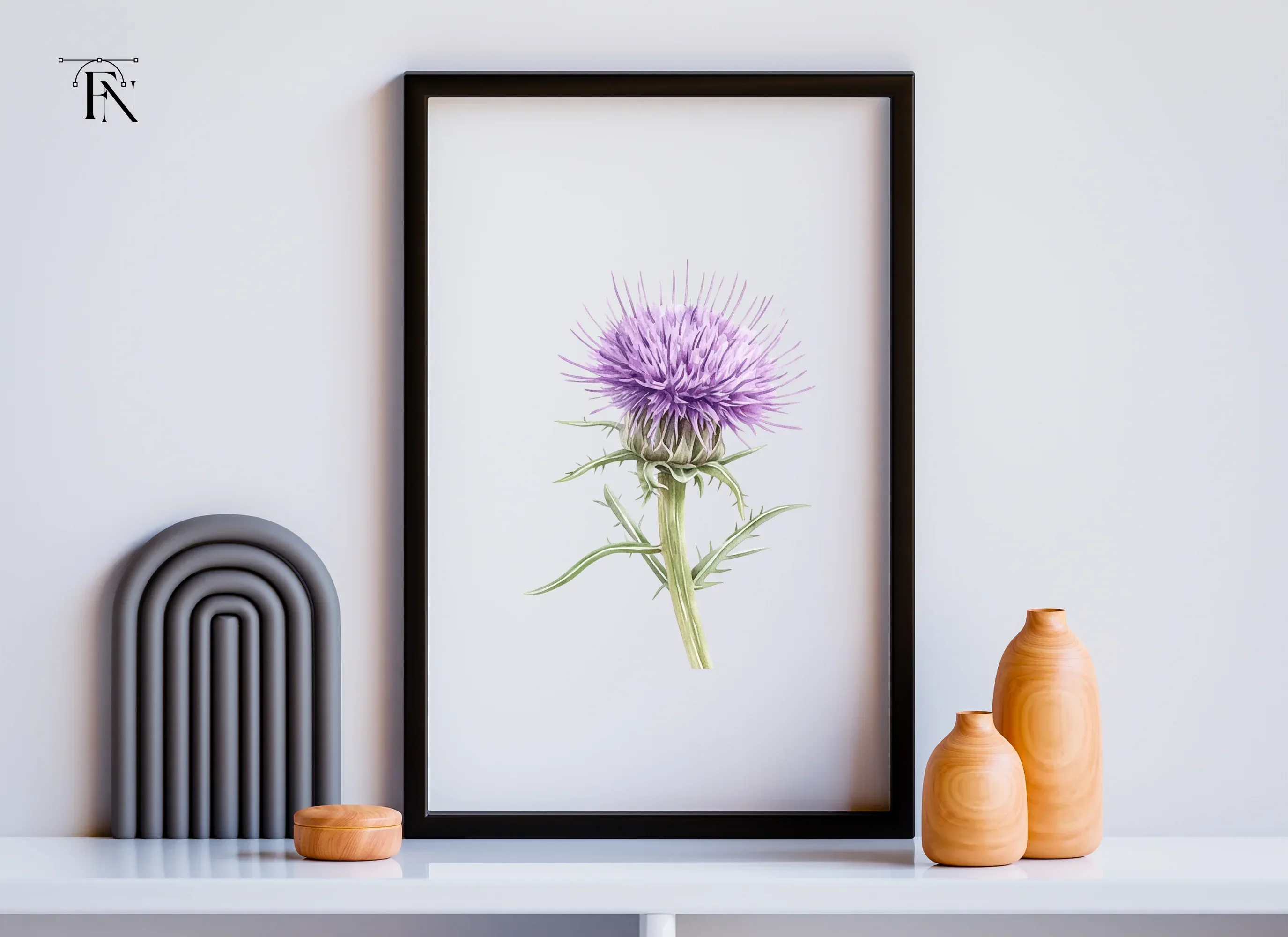 Thistle Plant Duo Clipart Bundle - Image 6