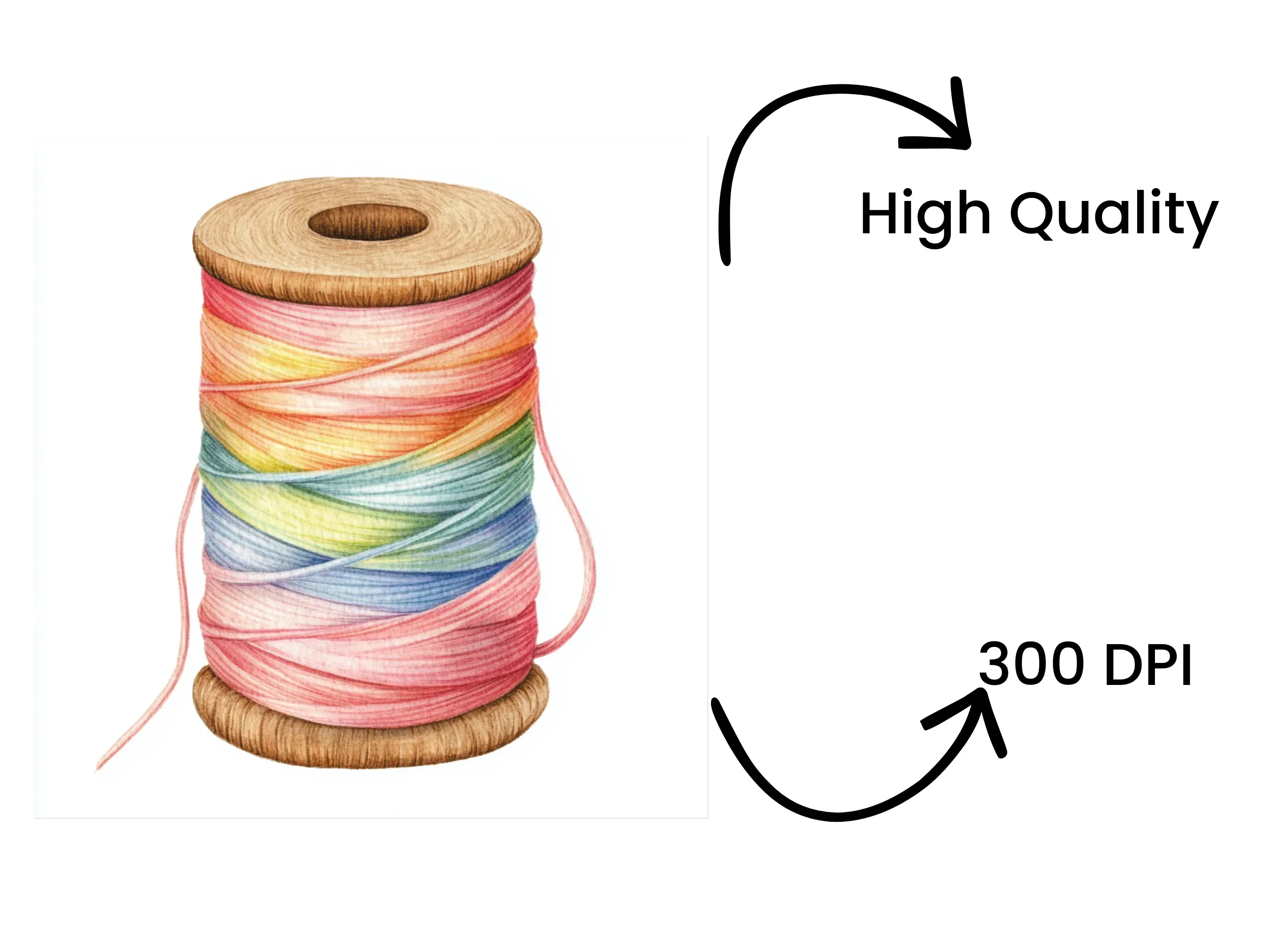 Thread Spools Clipart Bundle - Image 4