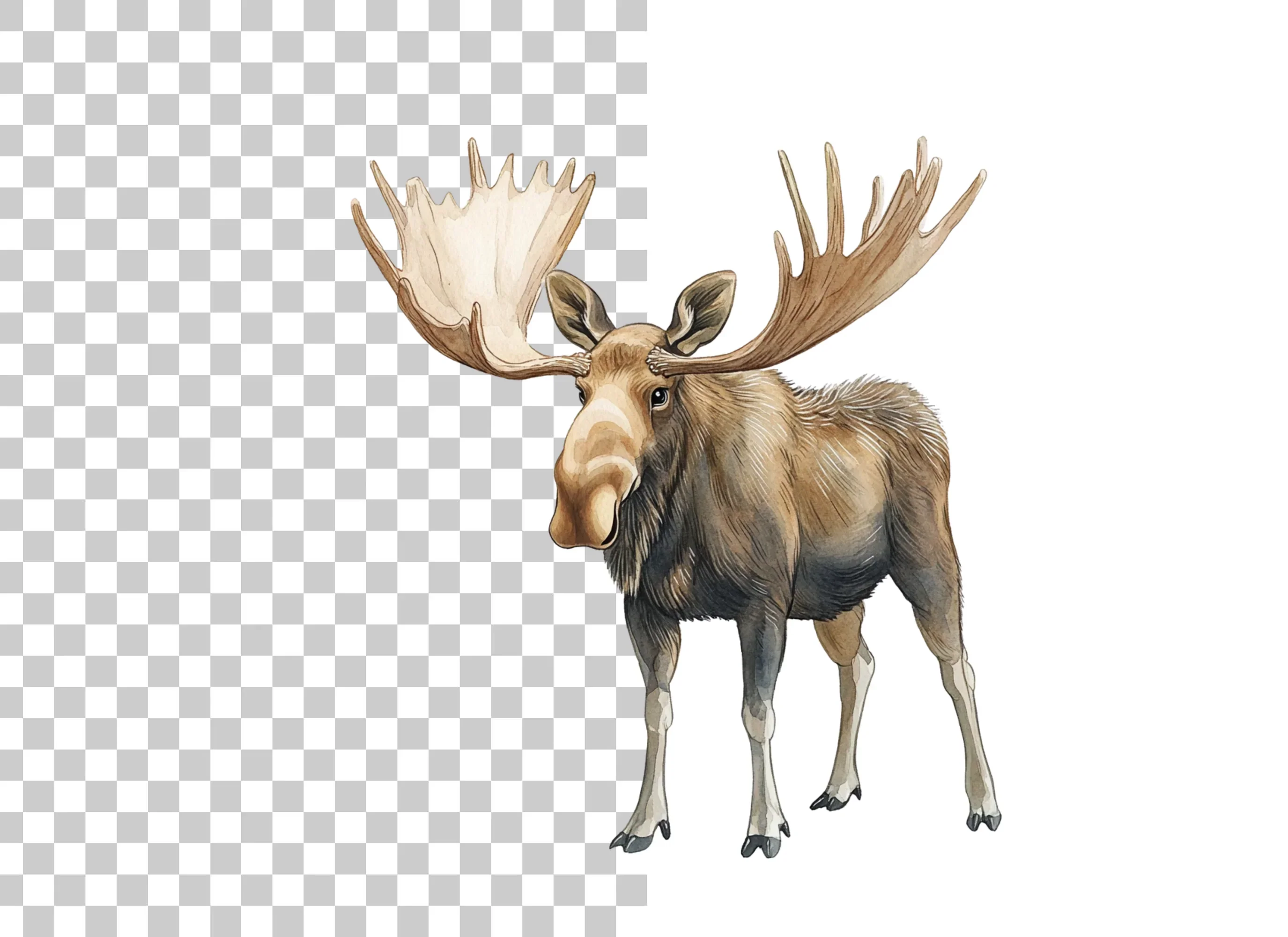 Three Moose Clipart Bundle - Image 3