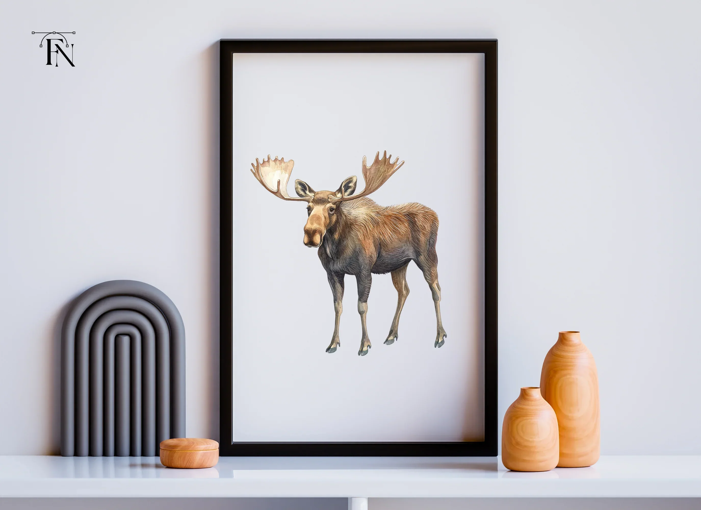Three Moose Clipart Bundle - Image 4
