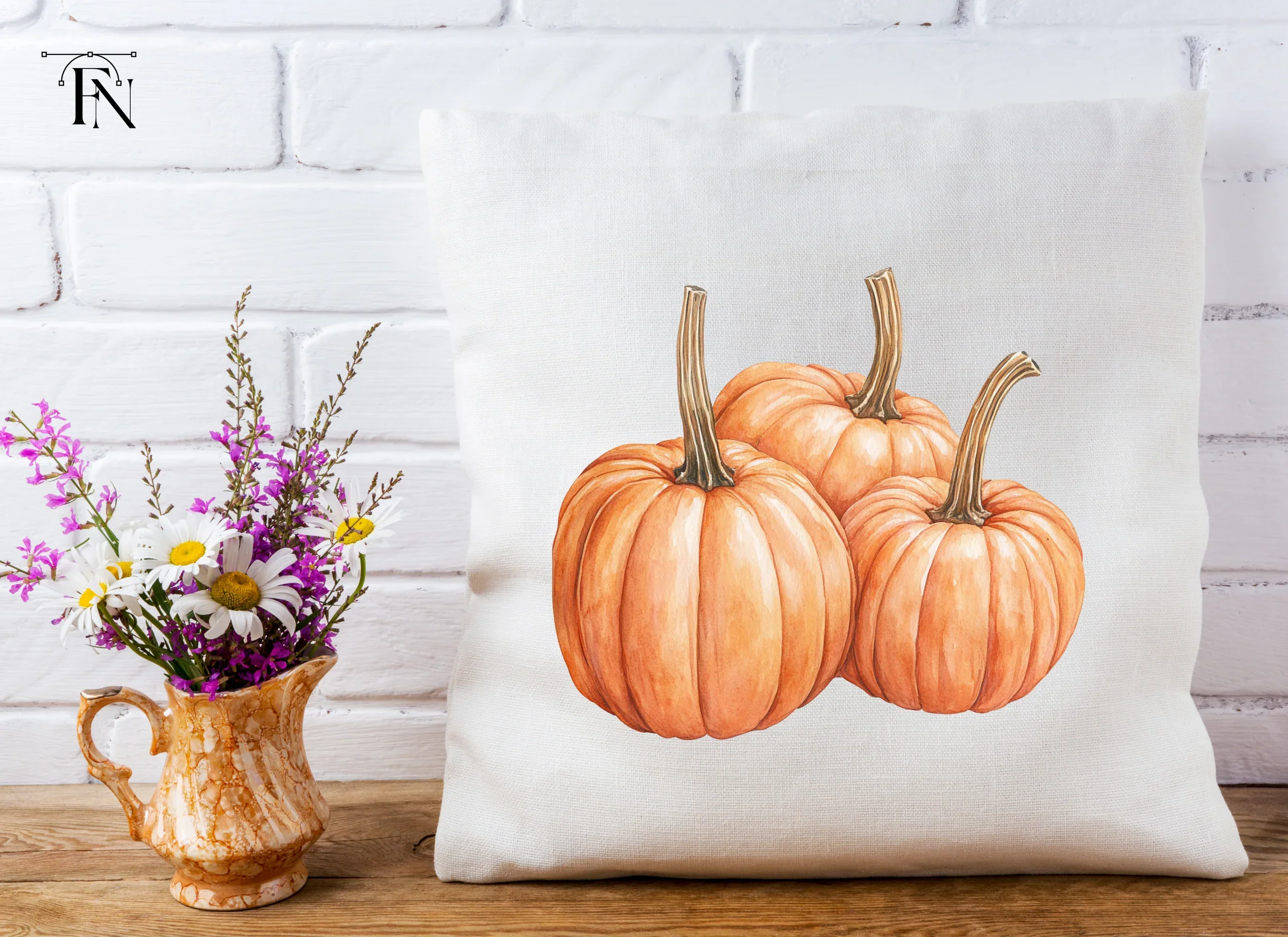 Three Pumpkins Clipart Bundle - Image 5
