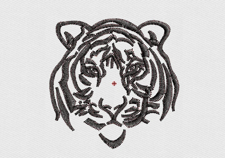 Tiger Embroidery Design