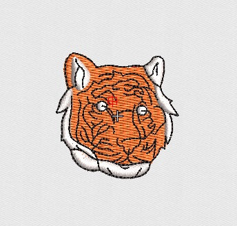 Tiger Embroidery Design