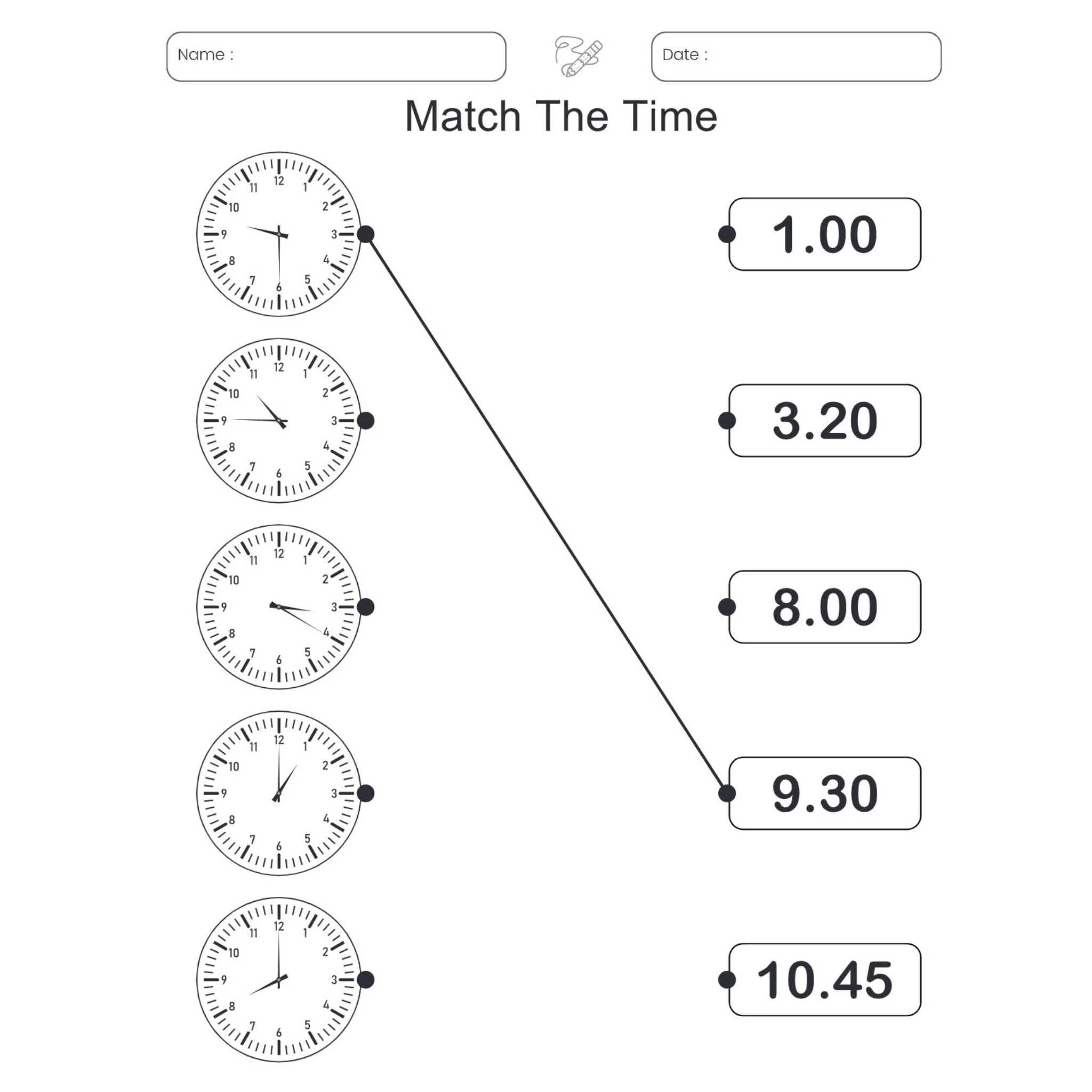 Time Learning Clock Workbook - Image 5