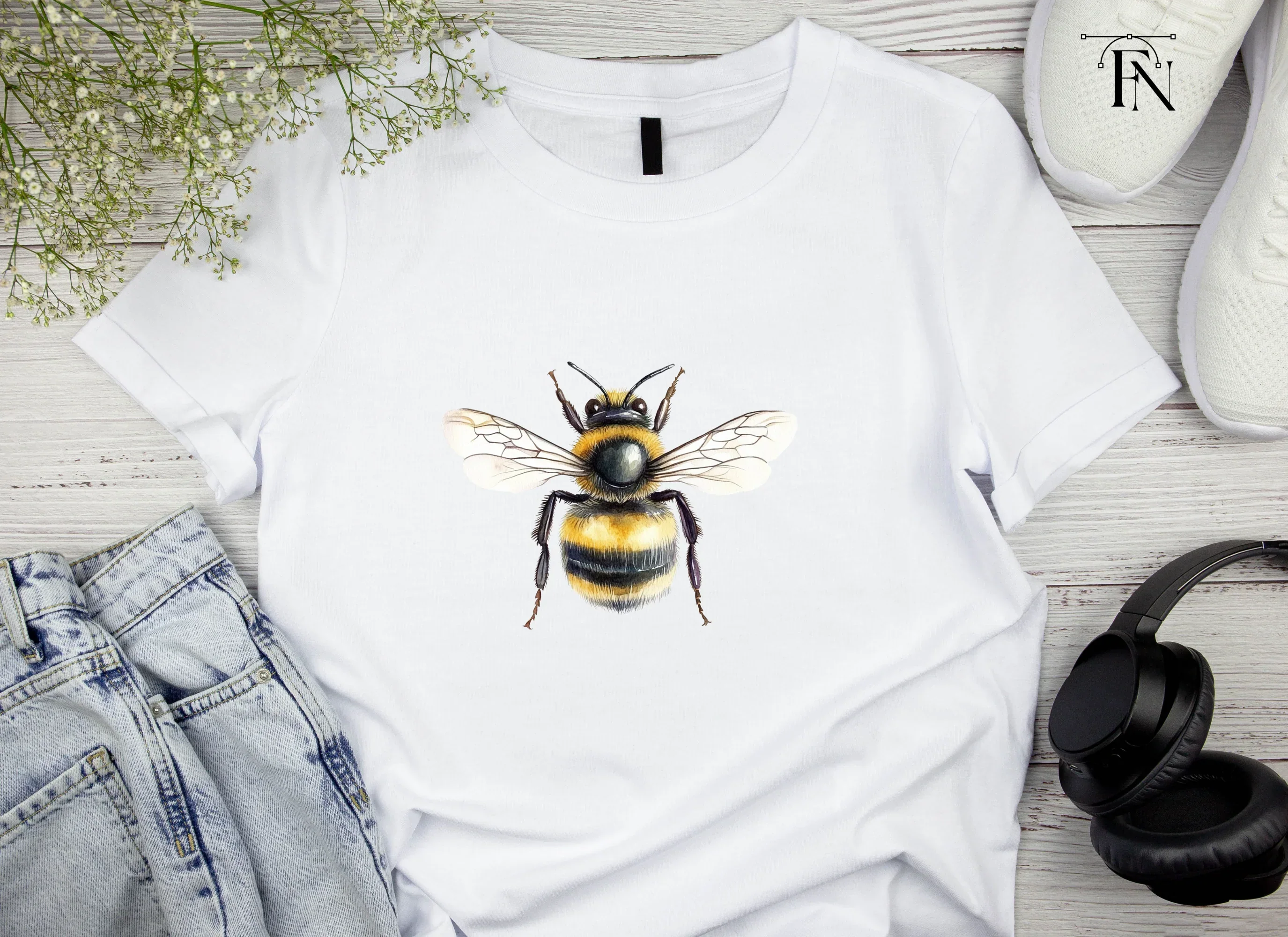 Top Down Bumblebee Clipart Bundle - Image 3