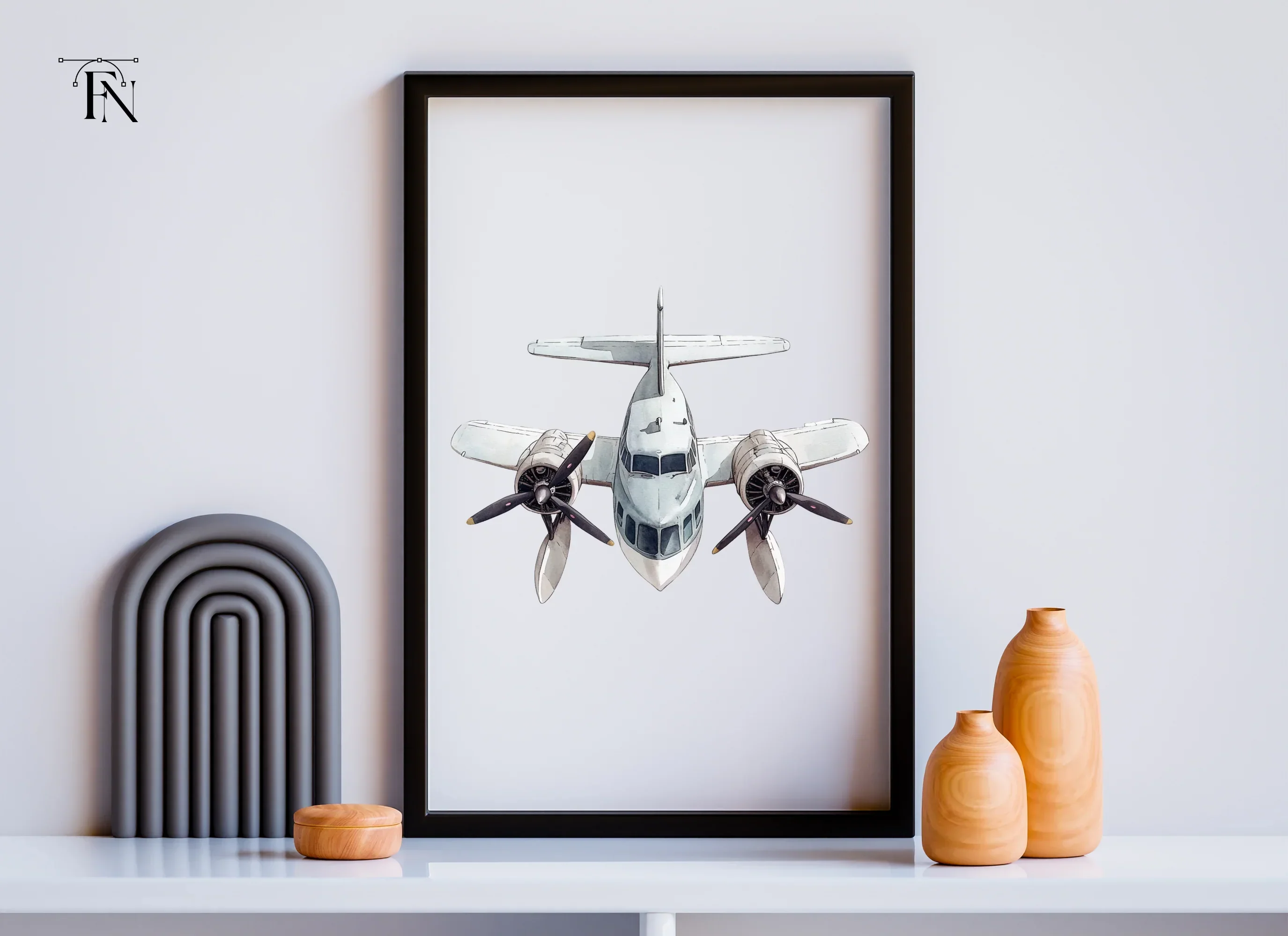 Top View Seaplane Clipart Bundle - Image 3
