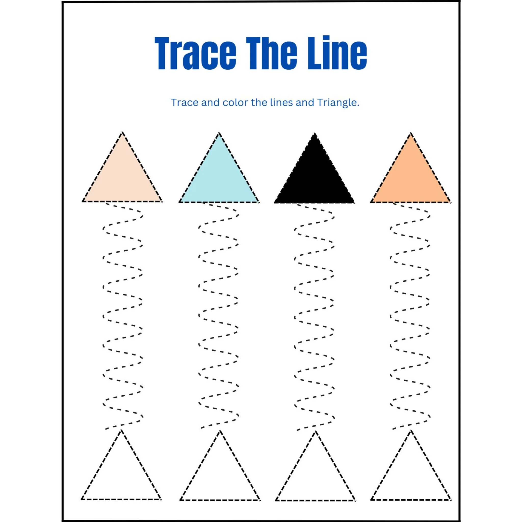 Trace the Lines Basic Strokes Workbook - Image 4