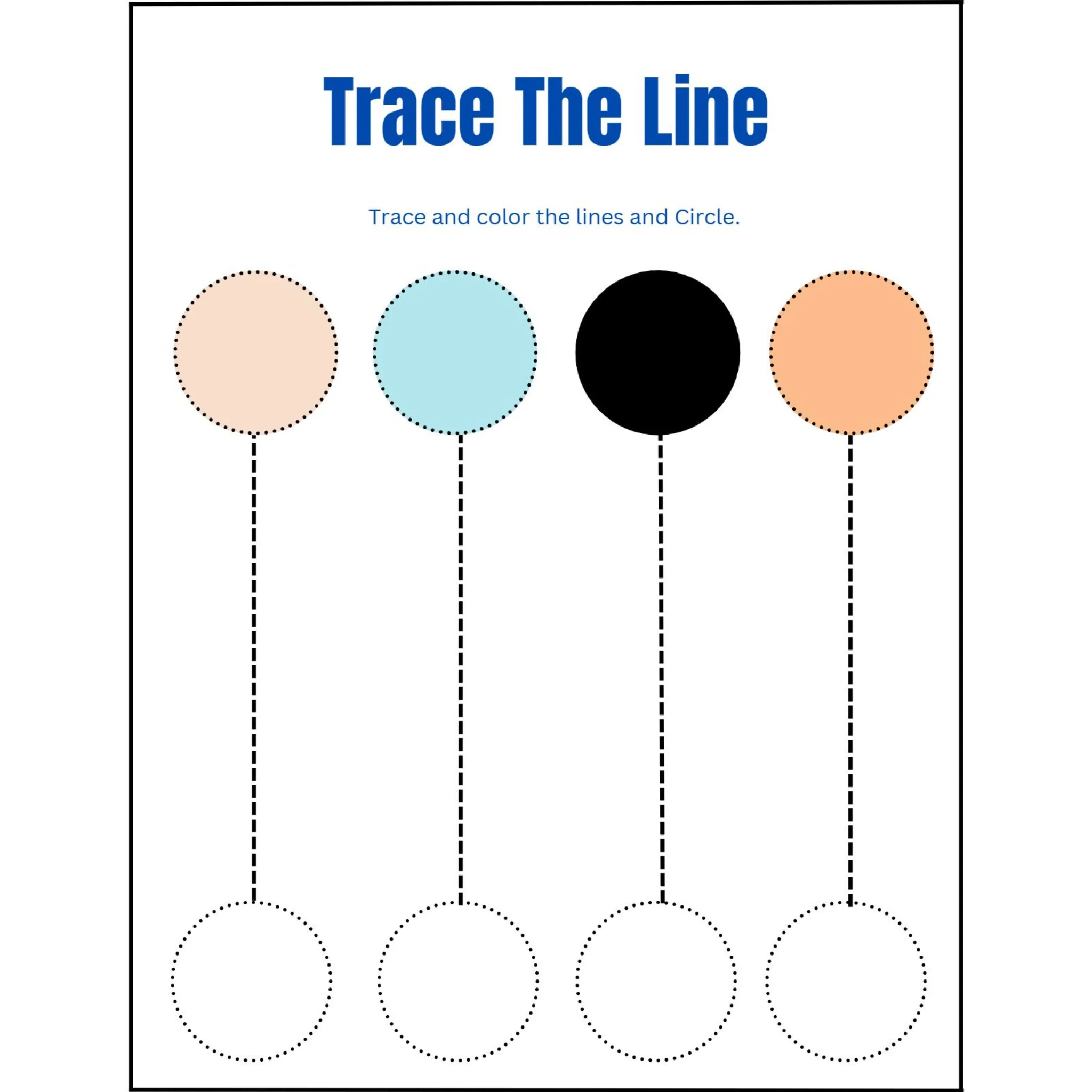 Trace the Lines Basic Strokes Workbook - Image 5