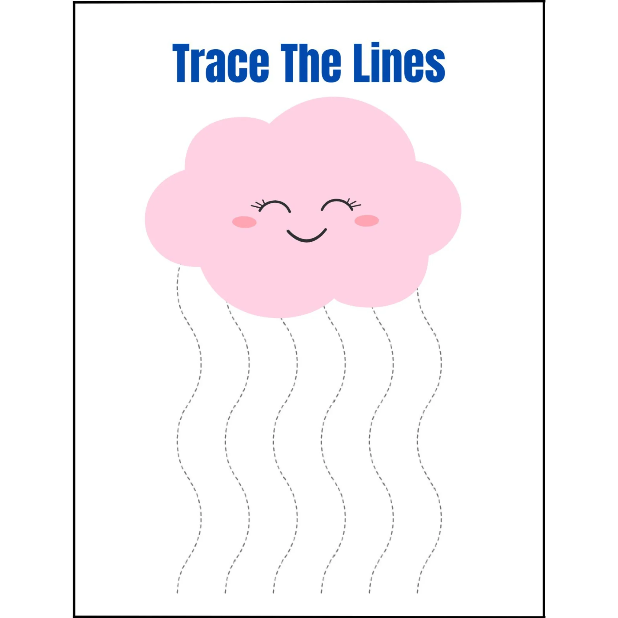 Trace the Lines Pattern Practice - Image 5