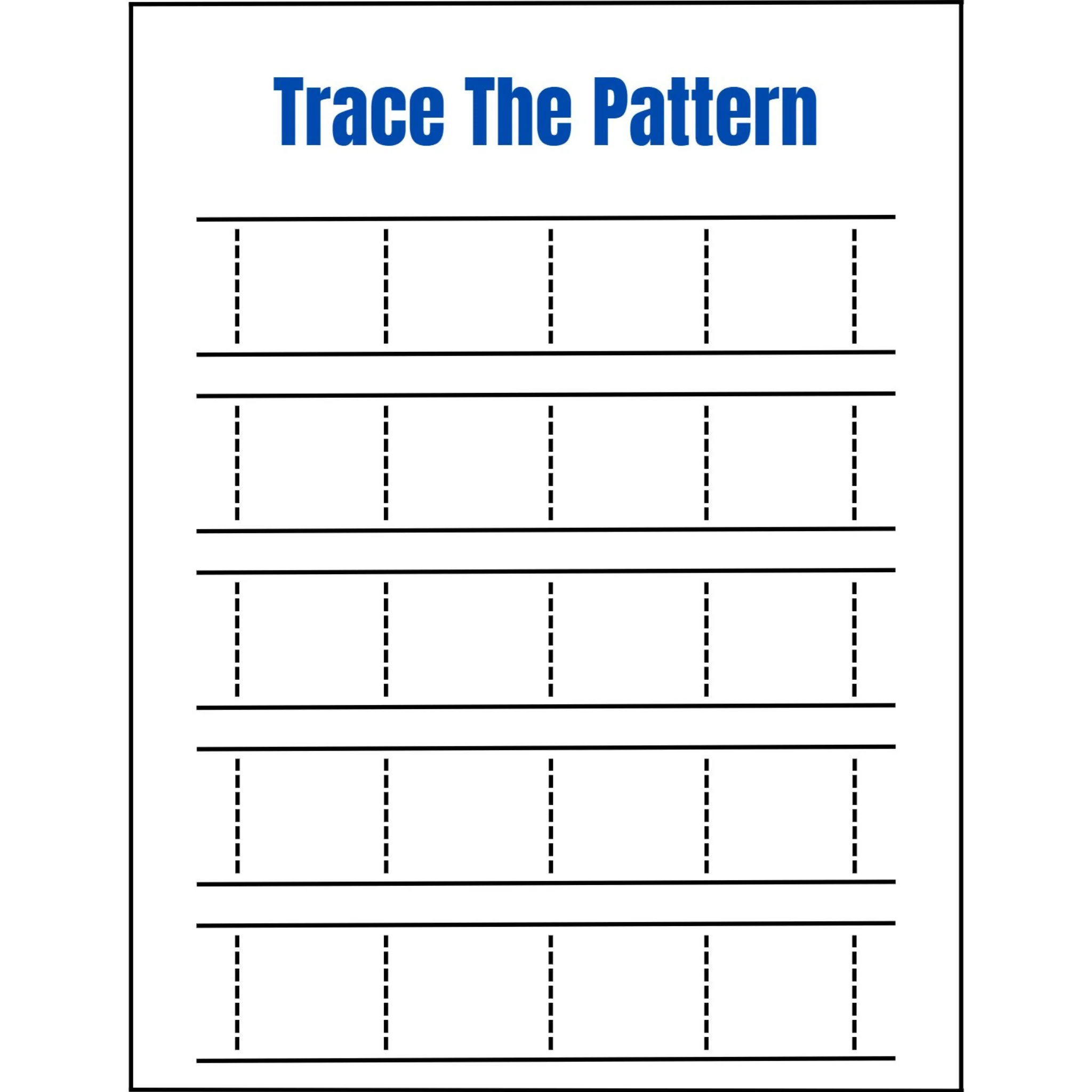 Trace the Pattern Prewriting Workbook - Image 2
