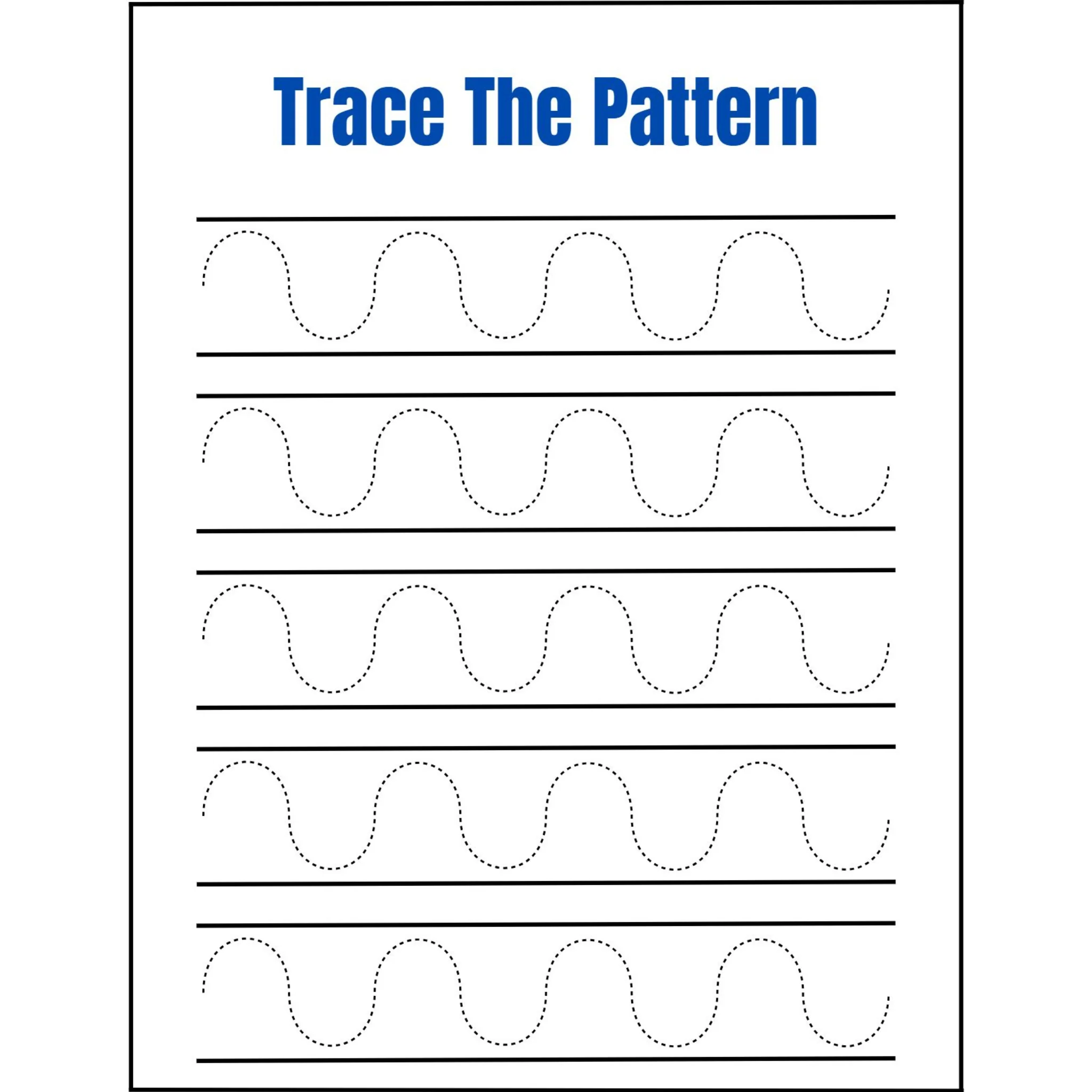 Trace the Pattern Prewriting Workbook - Image 3