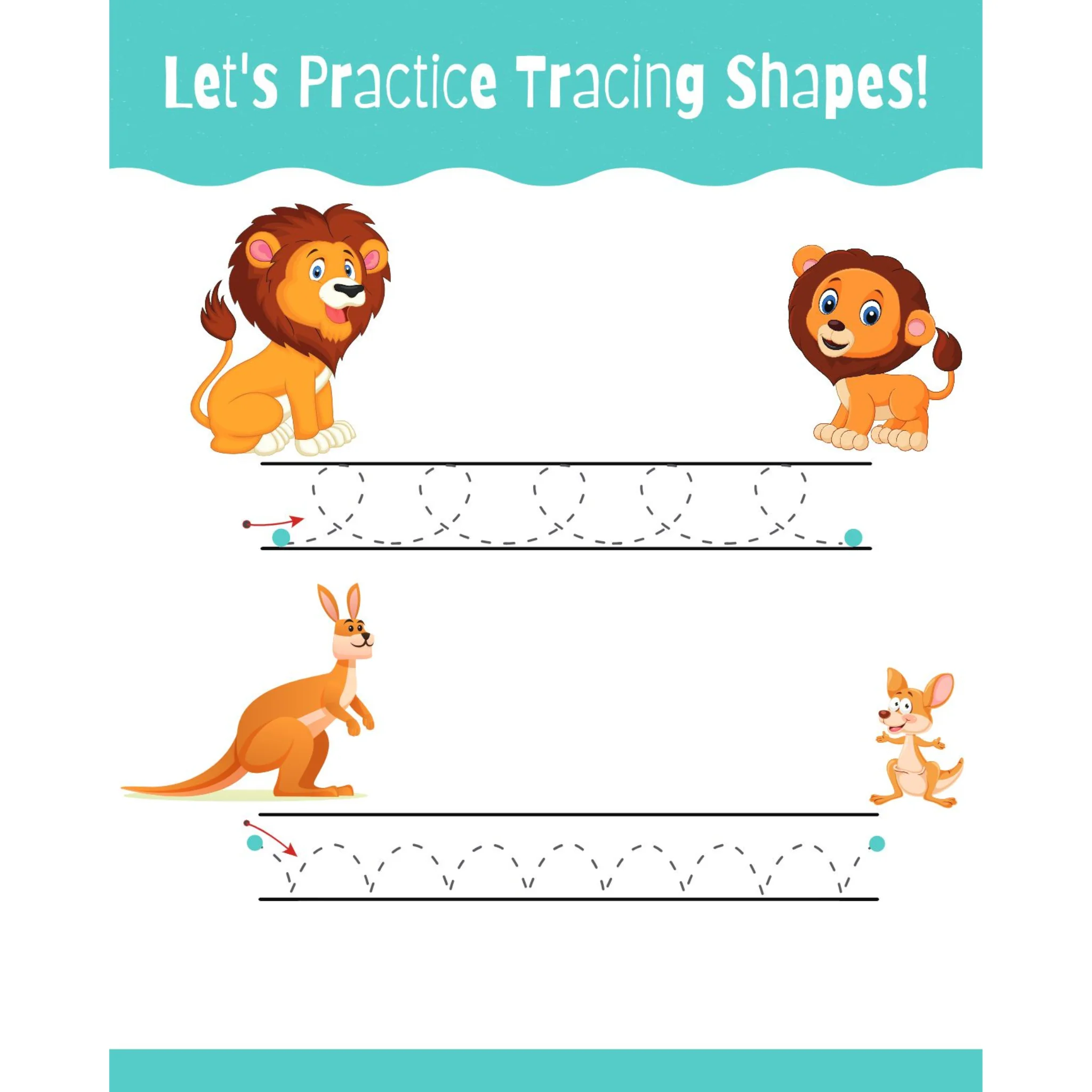 Tracing Shapes Alphabet Numbers Workbook - Image 2