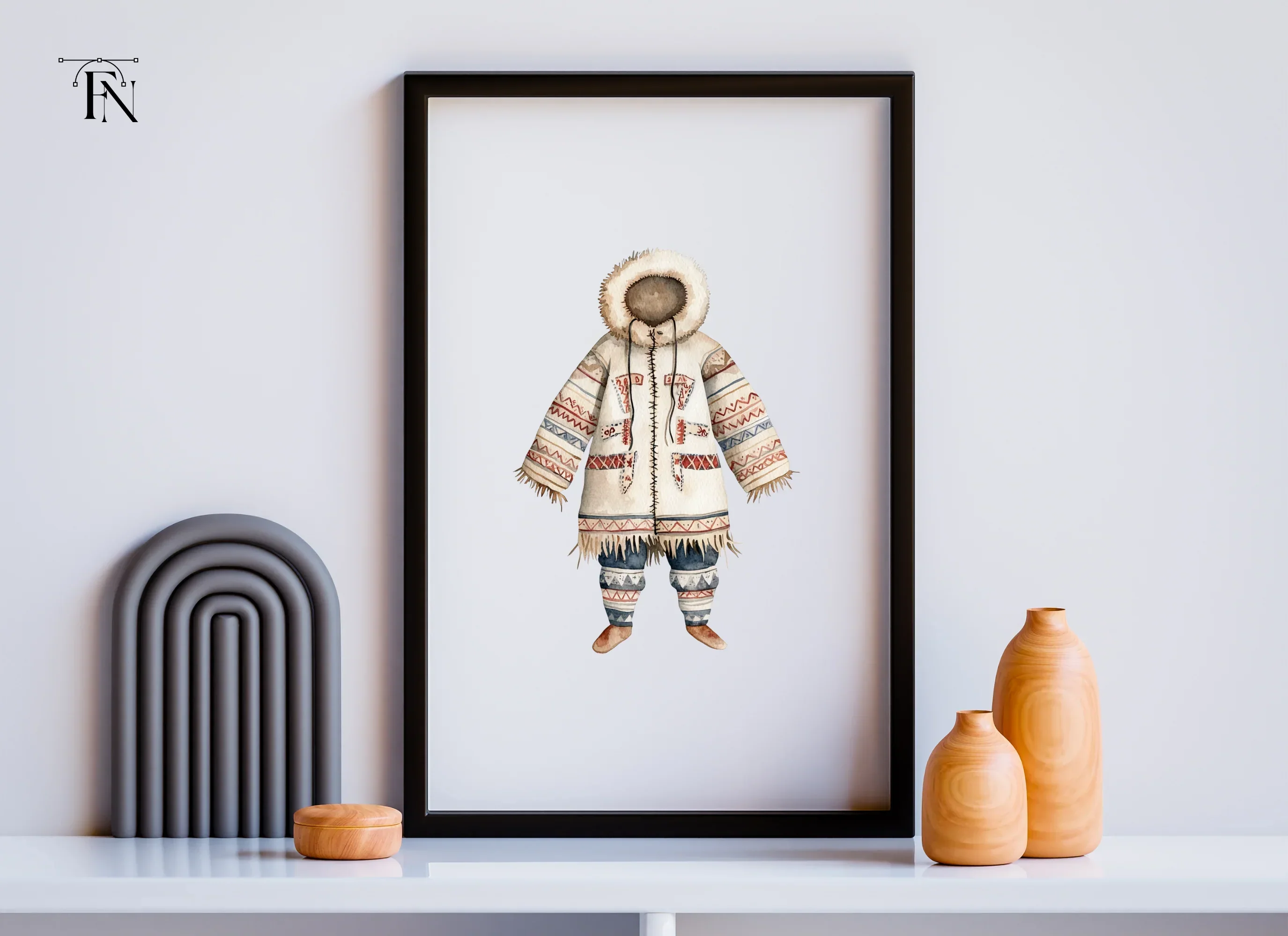 Traditional Inuit Clothing Clipart Bundle - Image 6