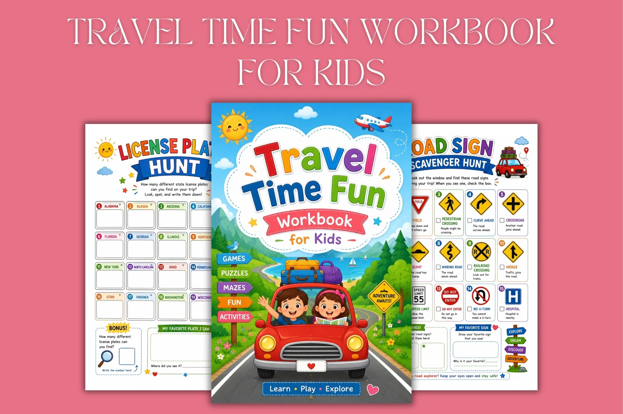Travel Time Fun For Kids Workbook - Image 3