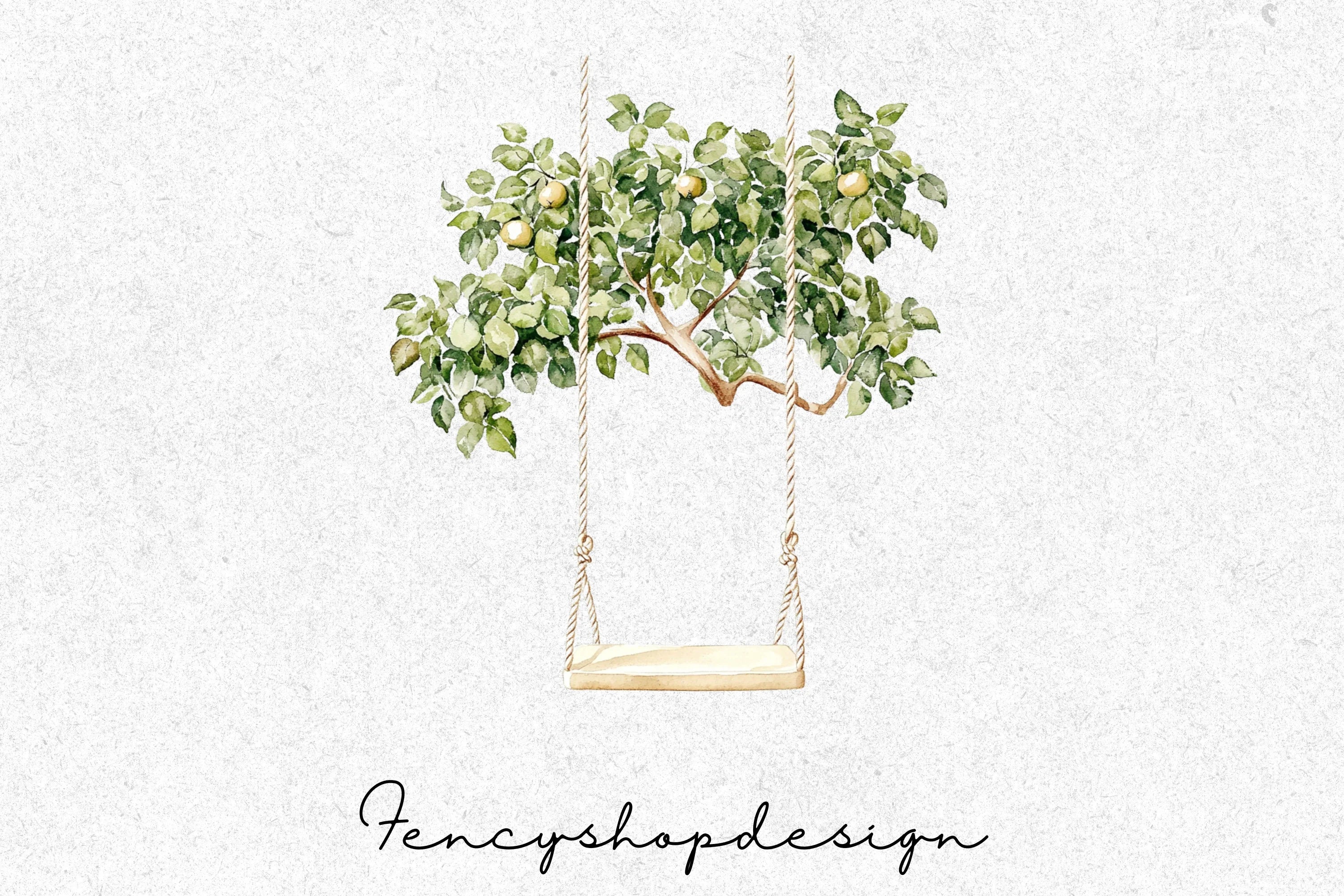 Tree Swings Clipart Bundle - Image 6