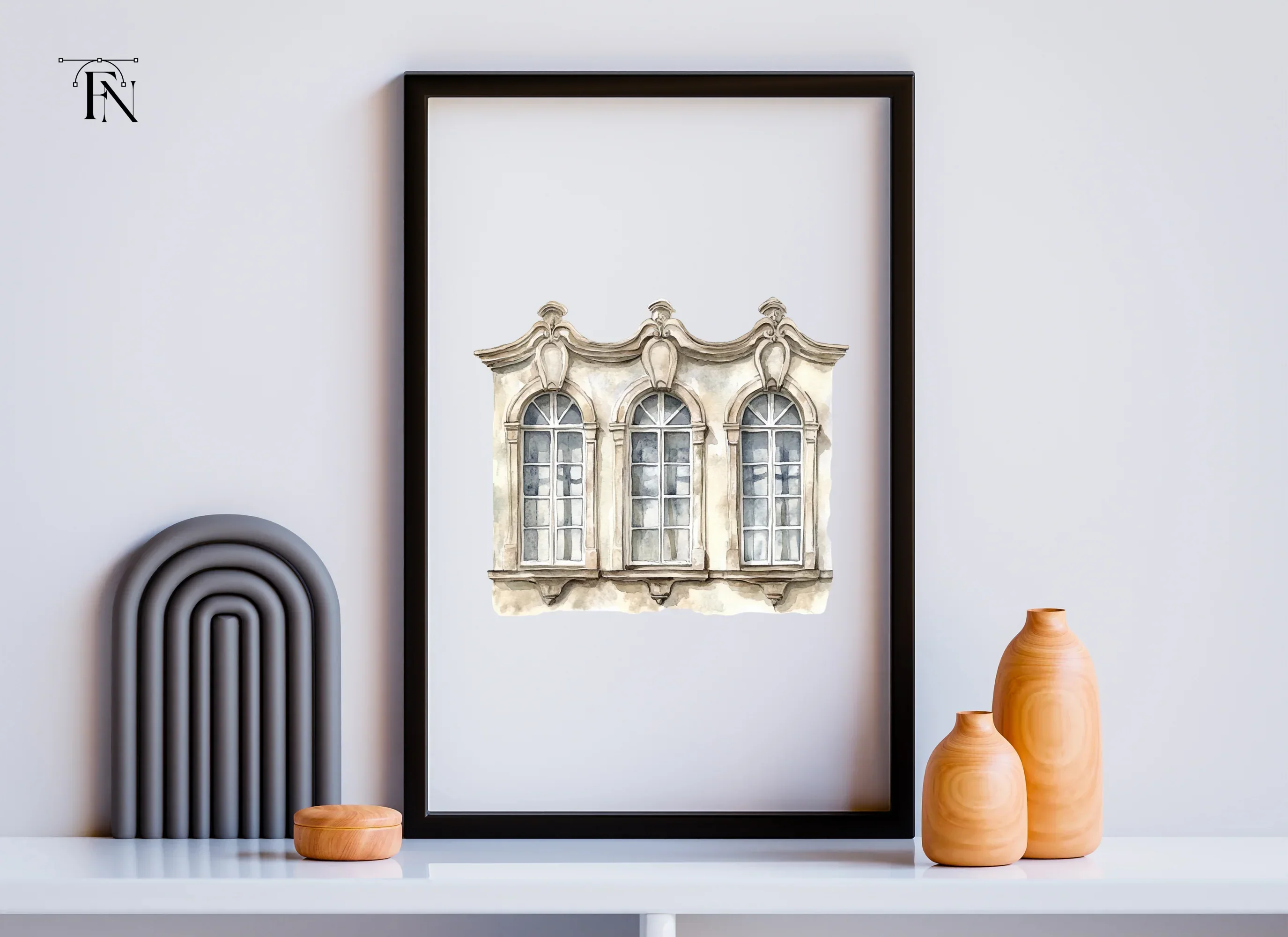 Triple Arch Window Clipart Bundle - Image 6