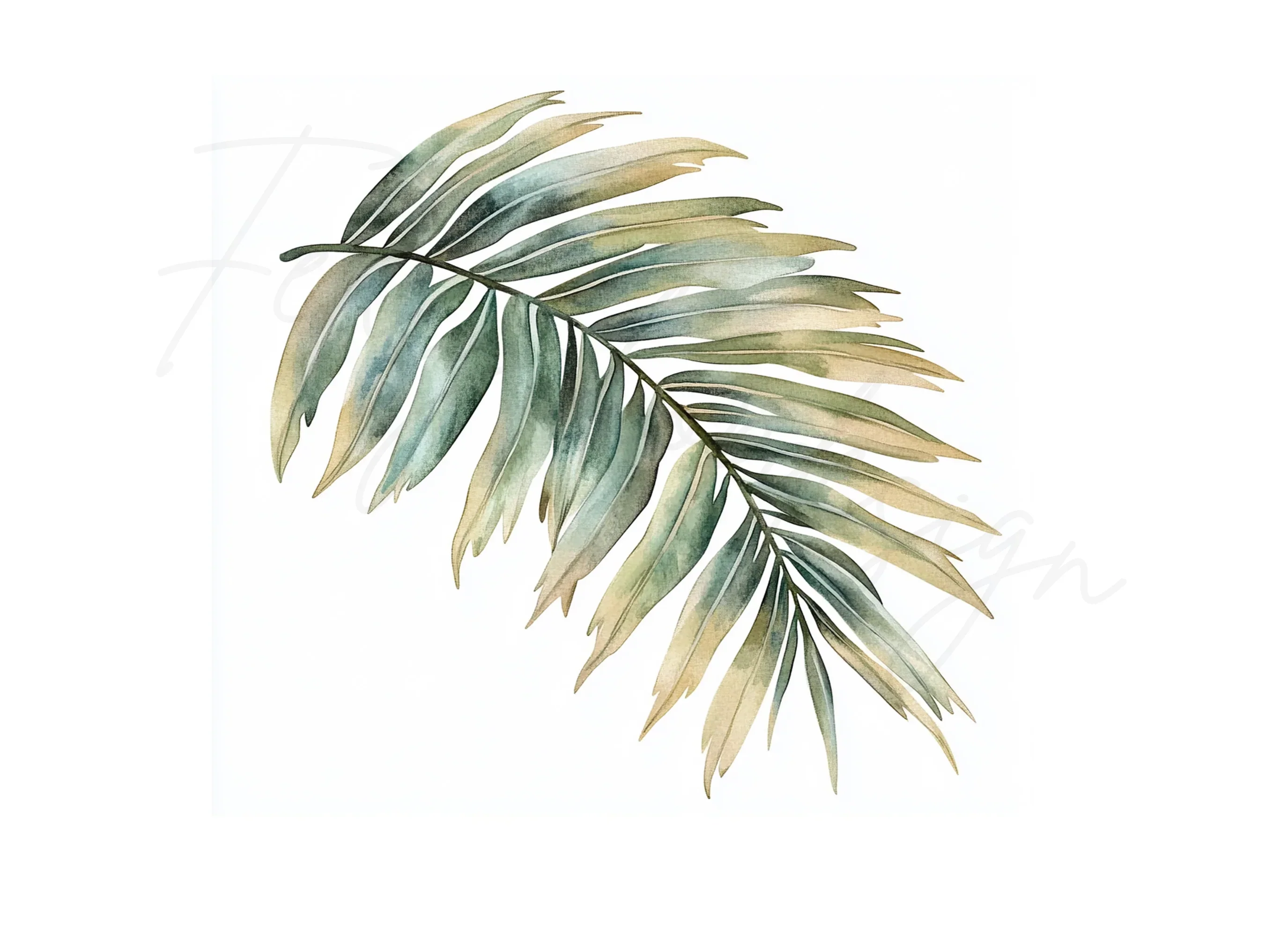 Tropical Leaves Clipart Bundle - Image 3