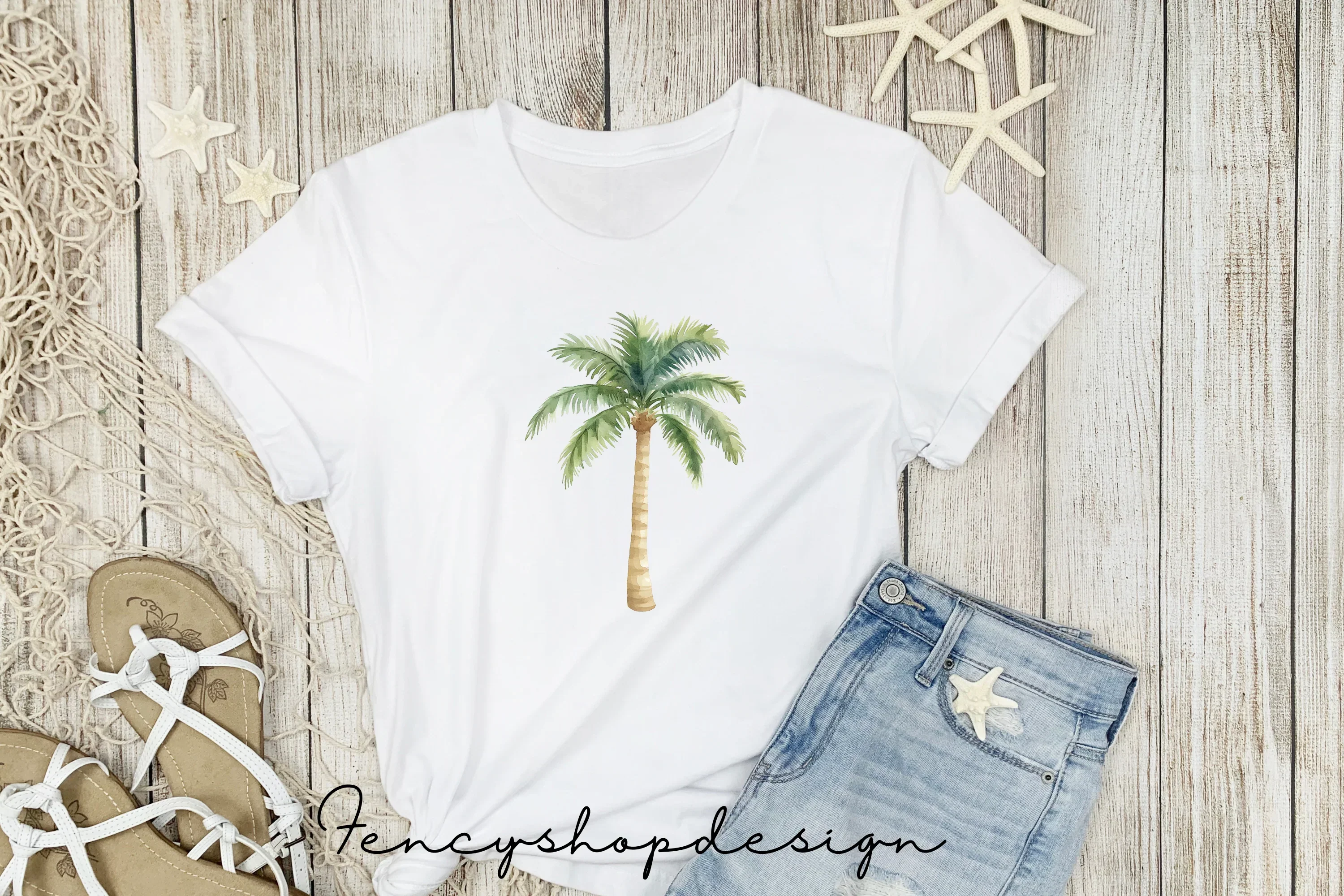Tropical Palm Tree Clipart Bundle - Image 5