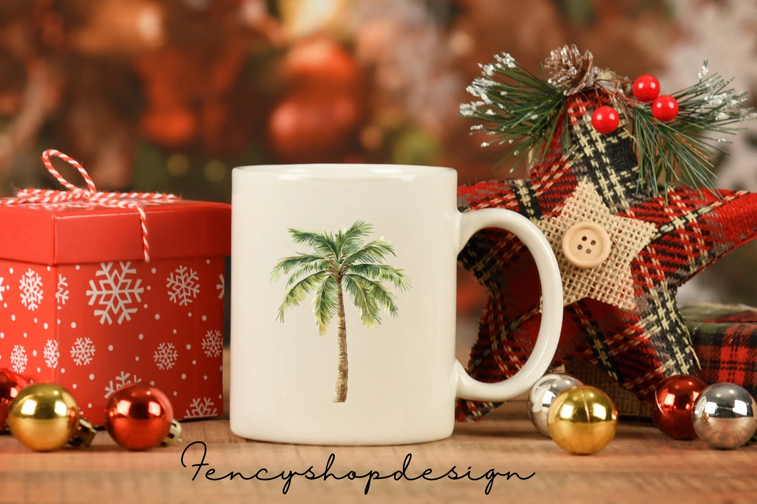 Tropical Palm Tree Clipart Bundle - Image 7