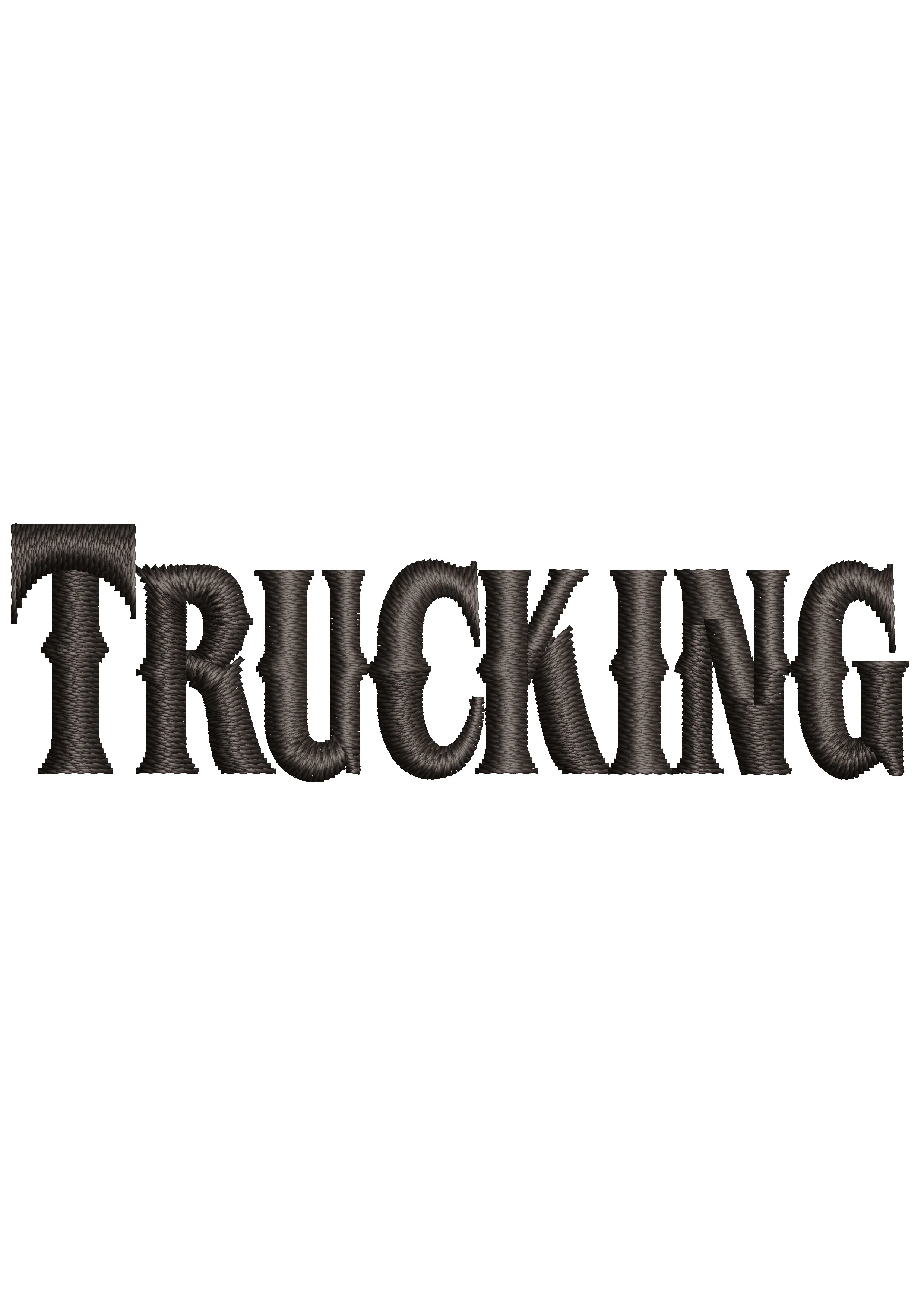 Truck King Embroidery Design
