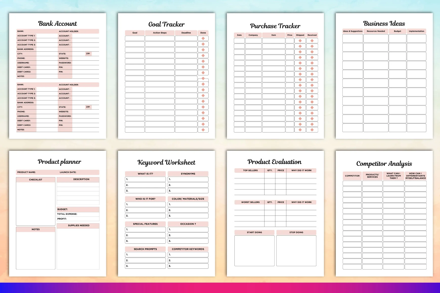 Tumbler Business Planner - Image 3