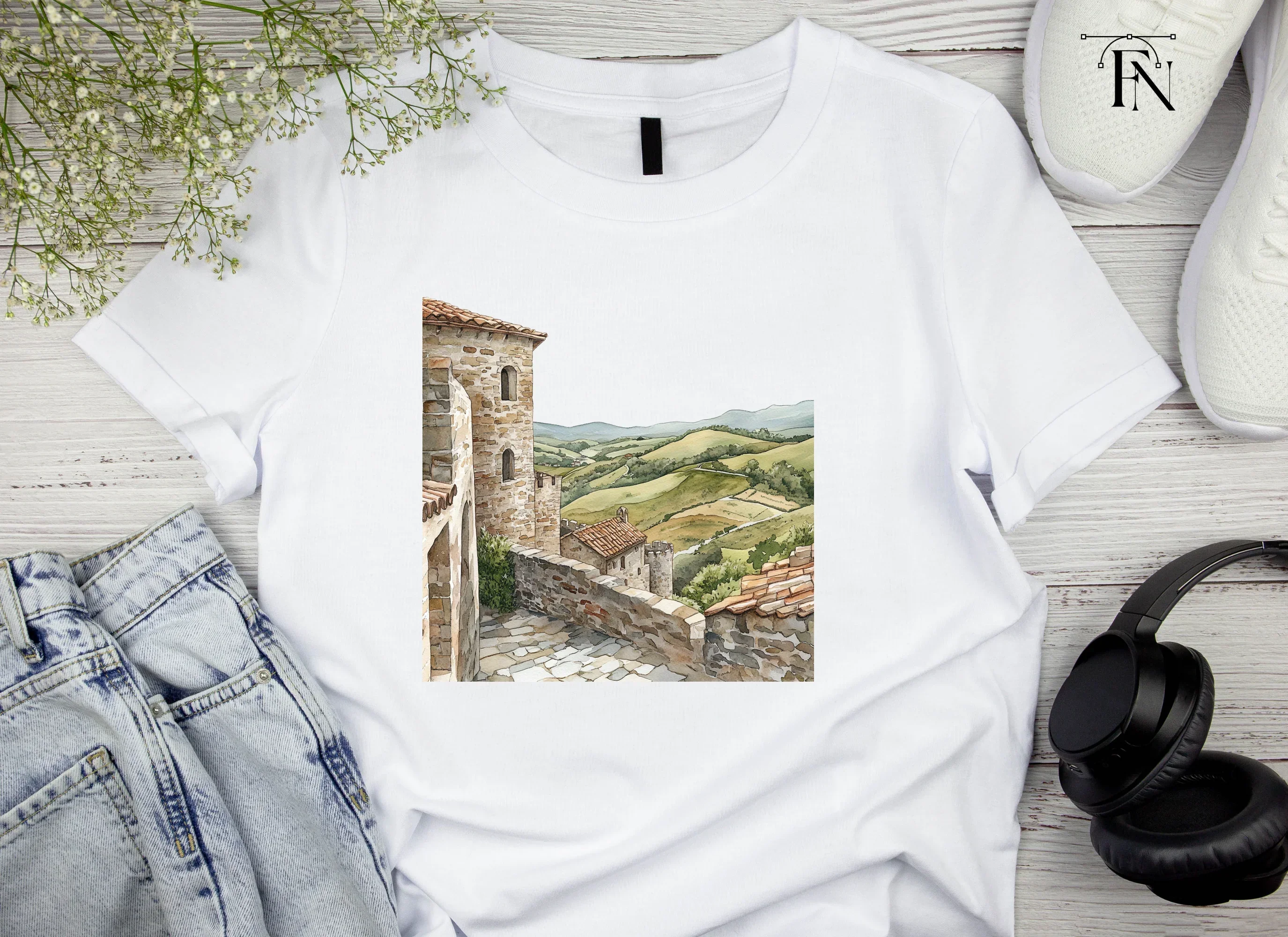Tuscan Village Clipart Bundle - Image 3