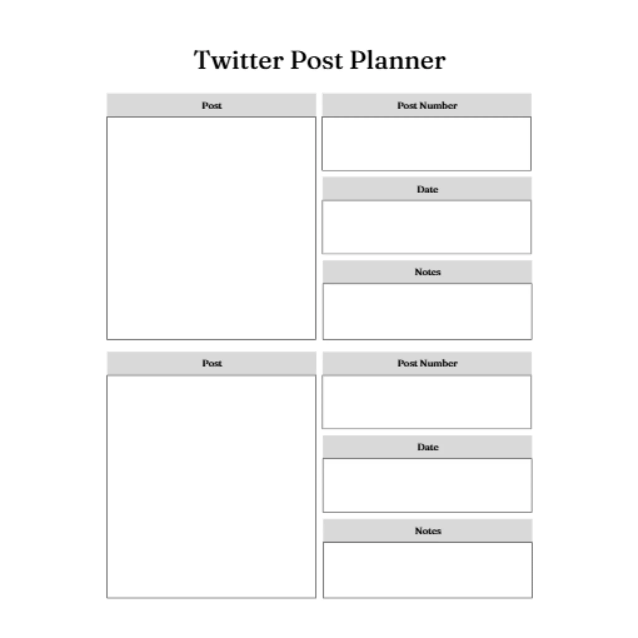 Twitter Post Planner Bundle - Image 2