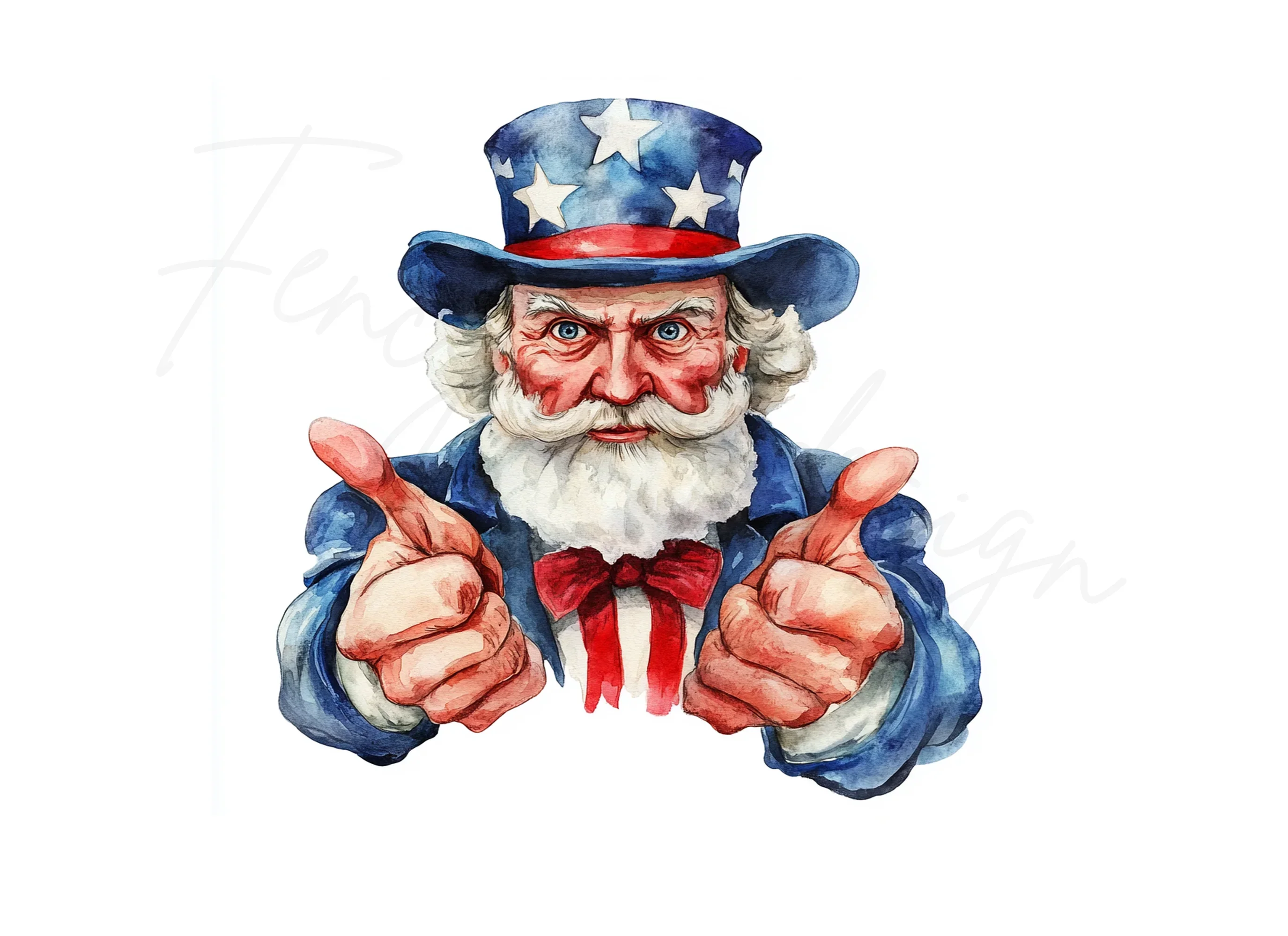Uncle Sam Clipart Bundle - Image 2