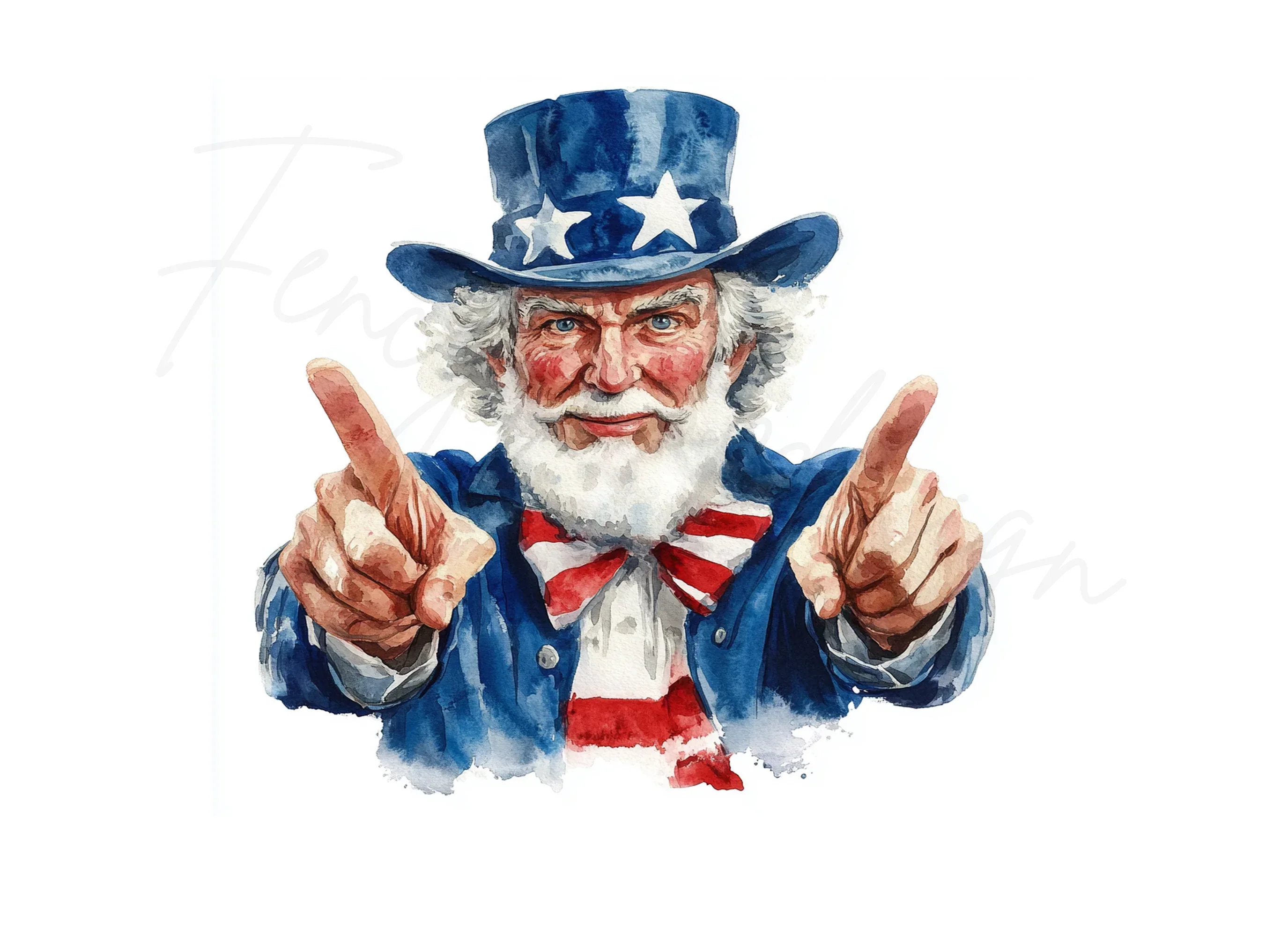 Uncle Sam Clipart Bundle - Image 3