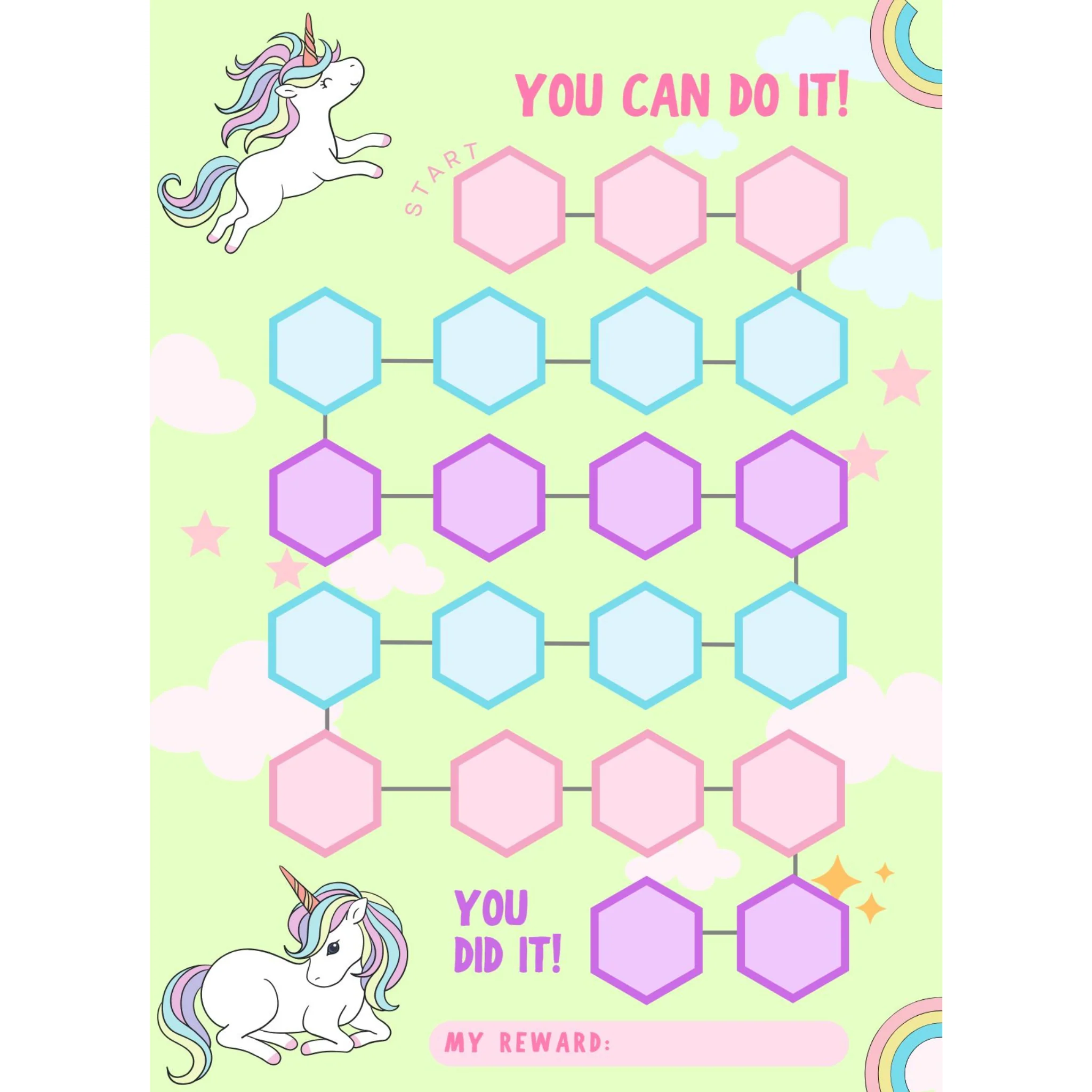 Unicorn Reward Chart Printable - Image 2
