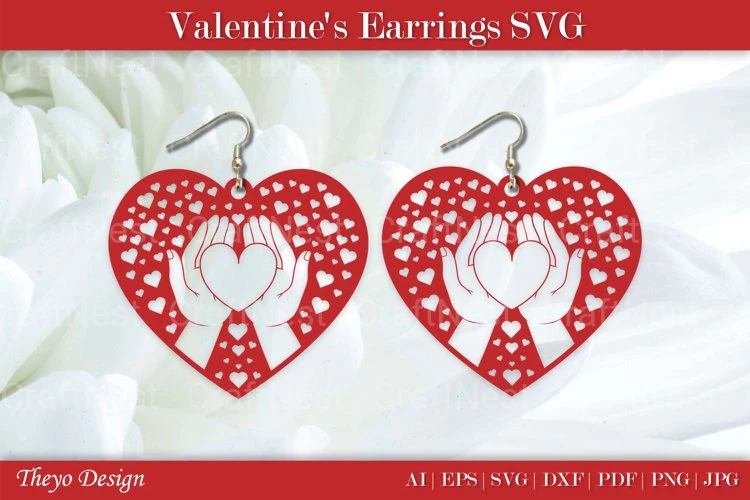 Valentine Earrings SVG Bundle