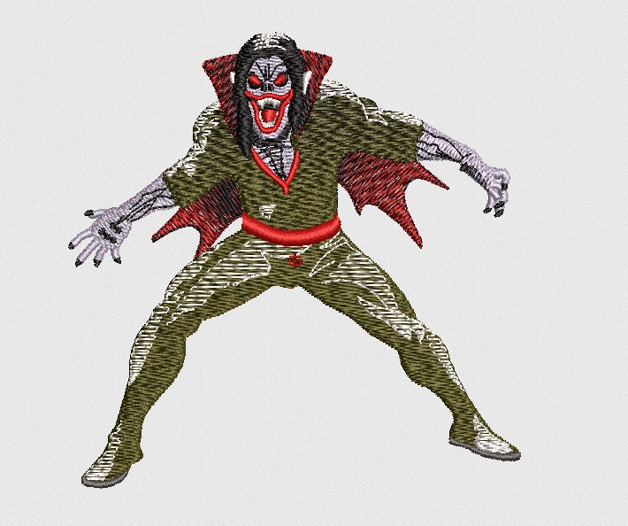 Vampire Embroidery Design