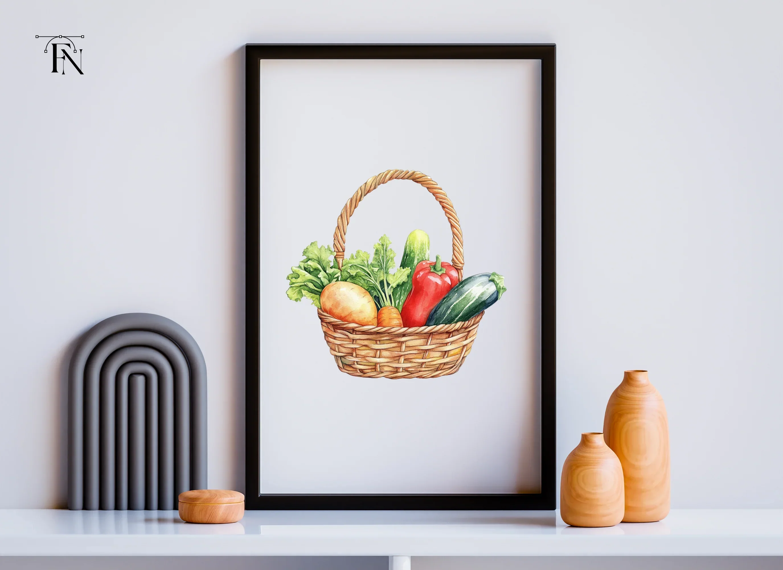 Vegetable Baskets Clipart Bundle - Image 6