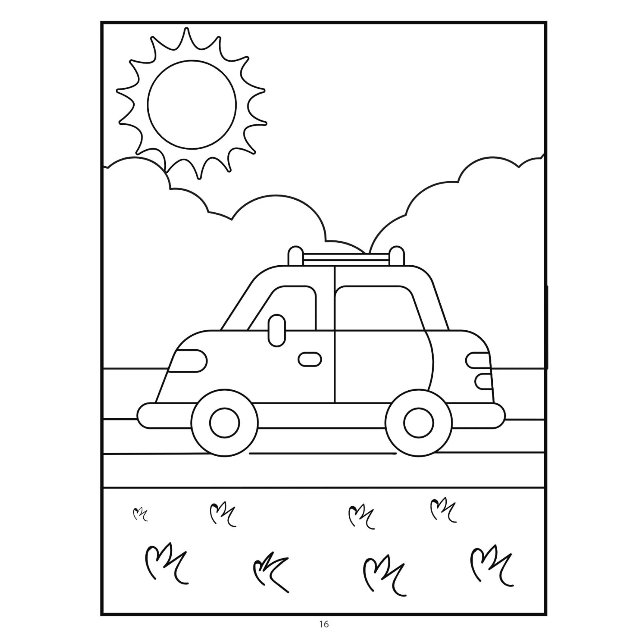 Vehicle Coloring Book for Kids - Image 2