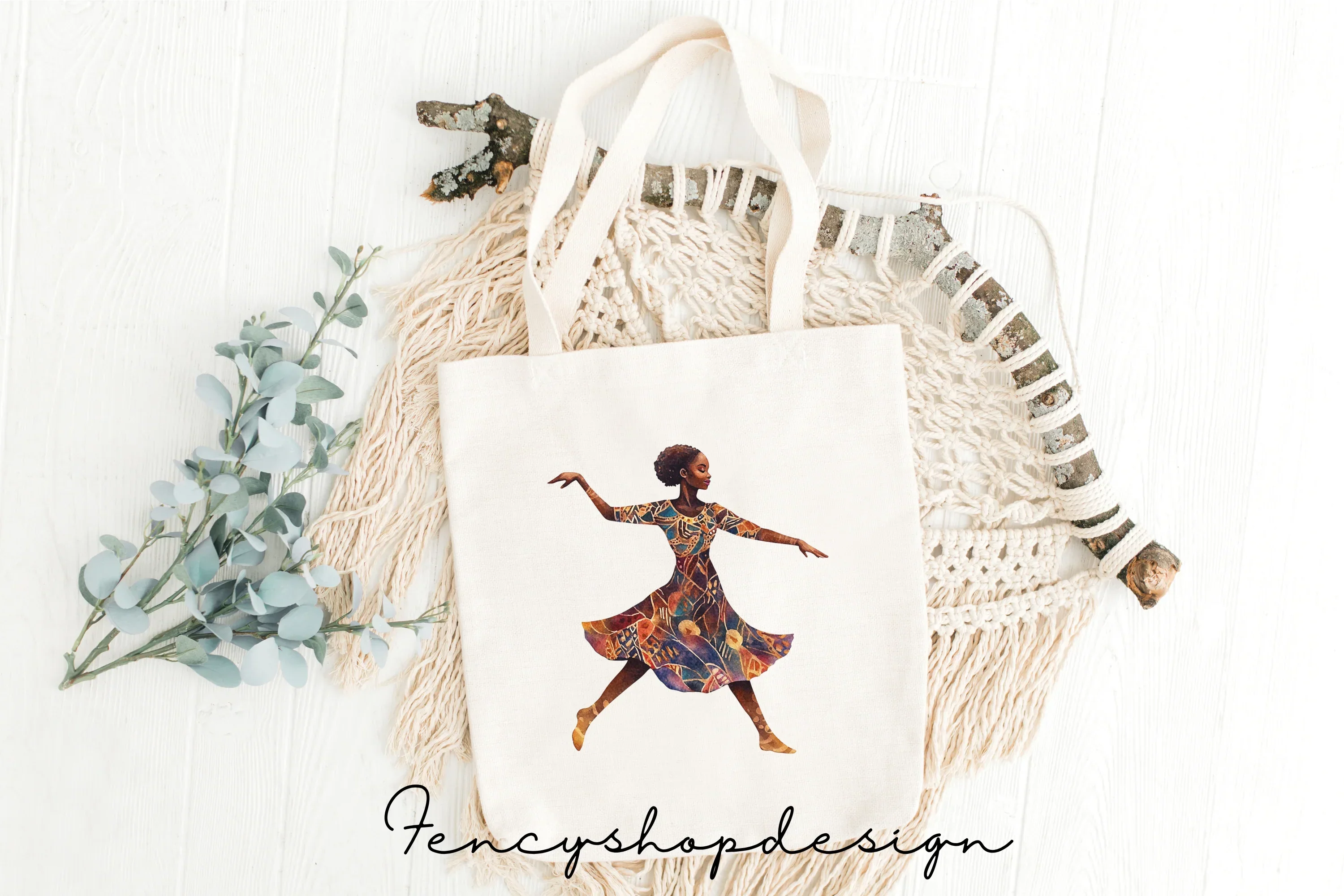Vibrant African Women Dancing Clipart Bundle - Image 8