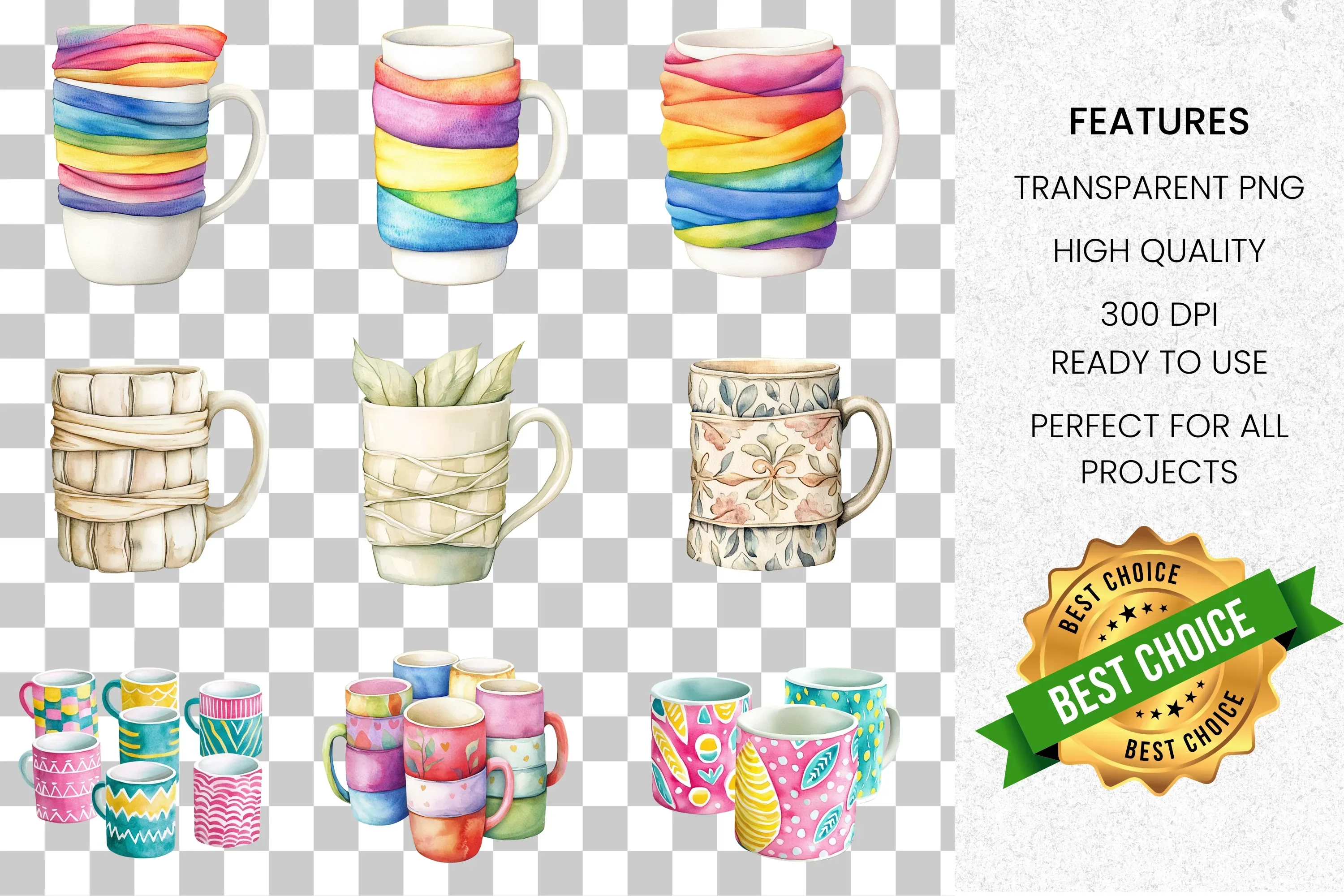 Vibrant Clipart Bundle - Image 8