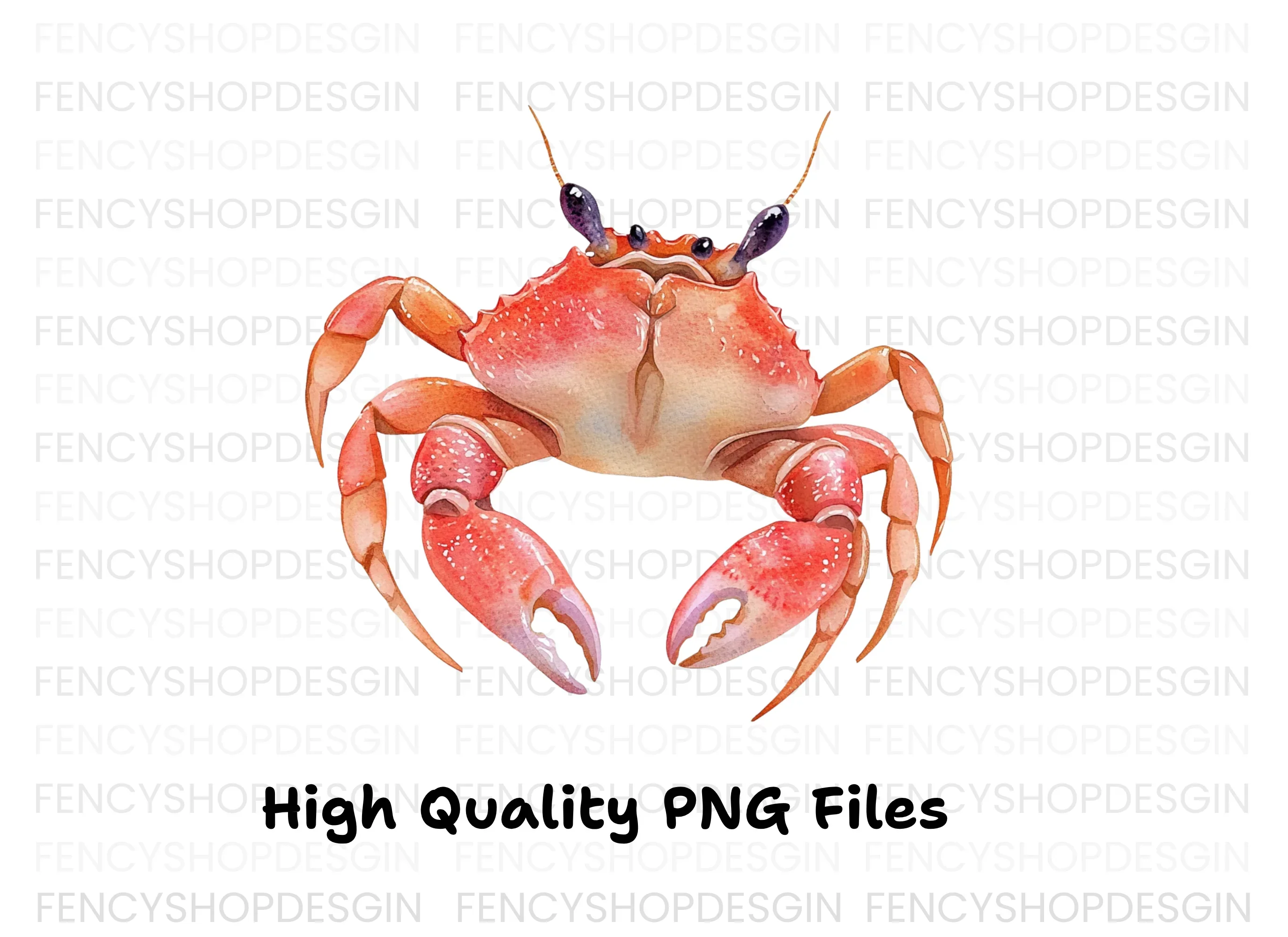 Vibrant Crab Duo Clipart Bundle - Image 3