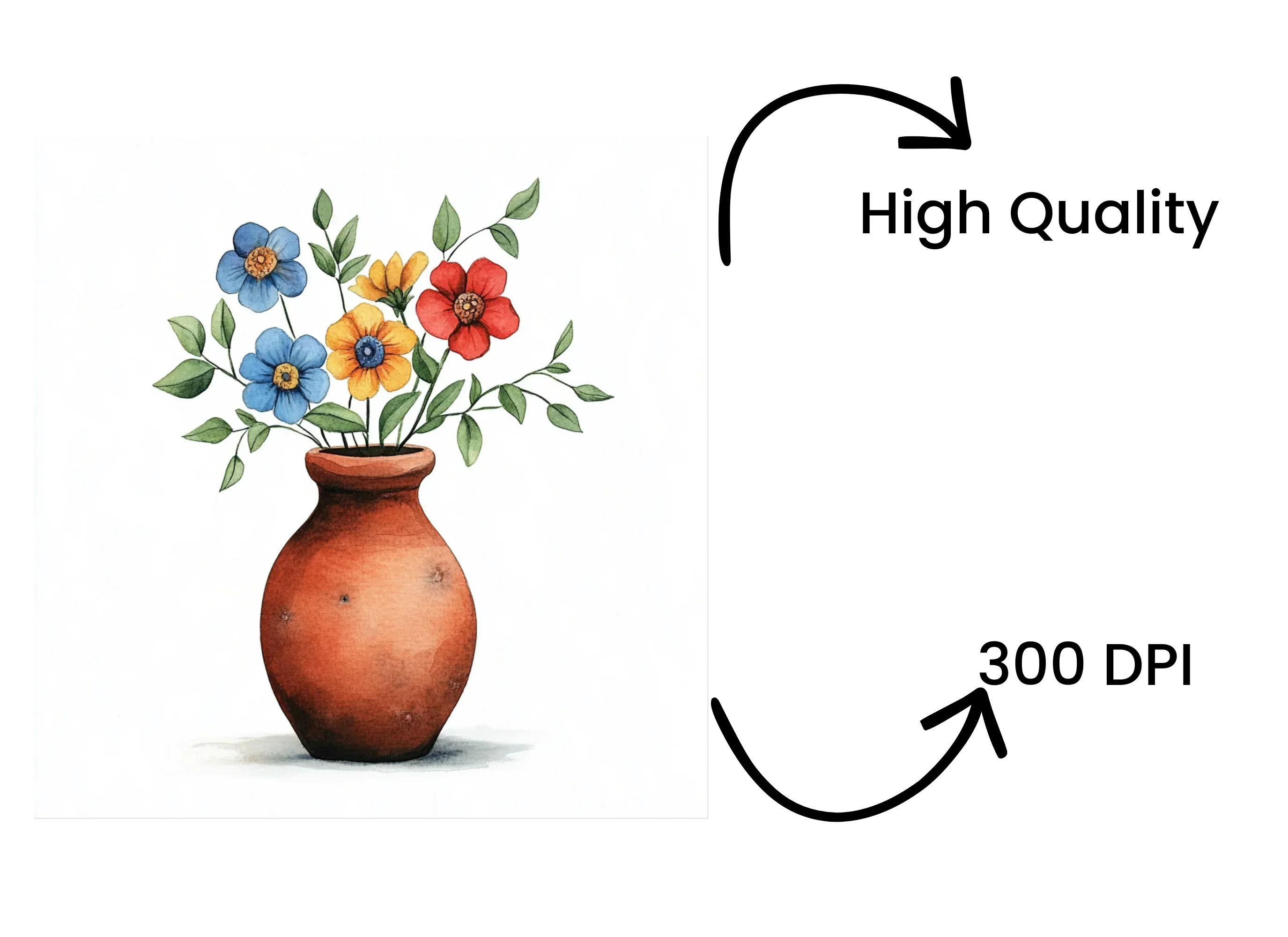Vibrant Flower Vase Clipart Bundle - Image 4