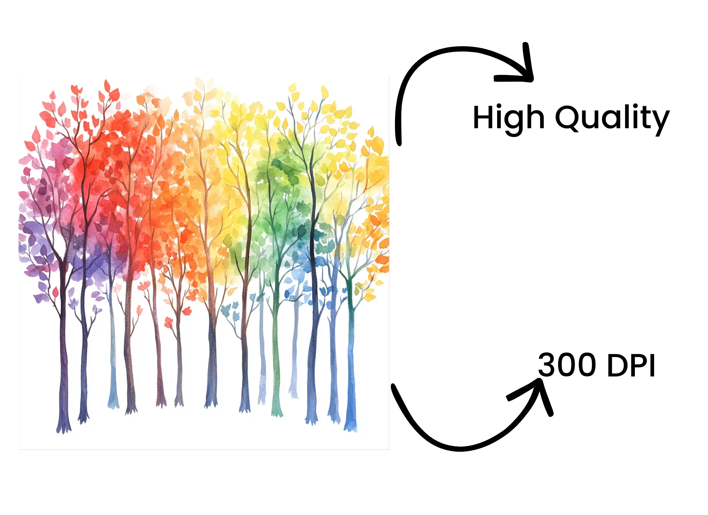 Vibrant Forest Clipart Bundle - Image 4