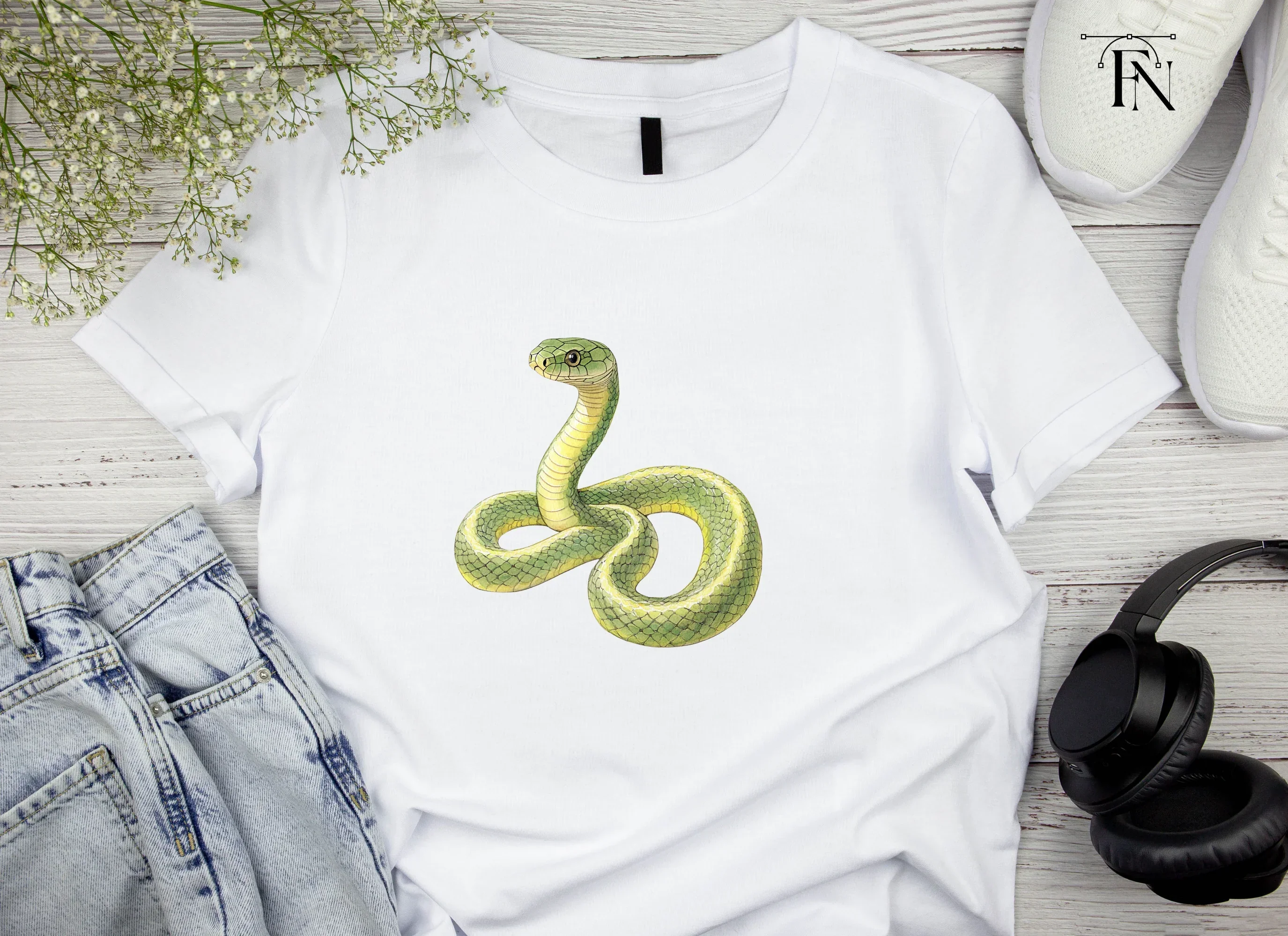 Vibrant Green Snake Clipart Bundle - Image 4